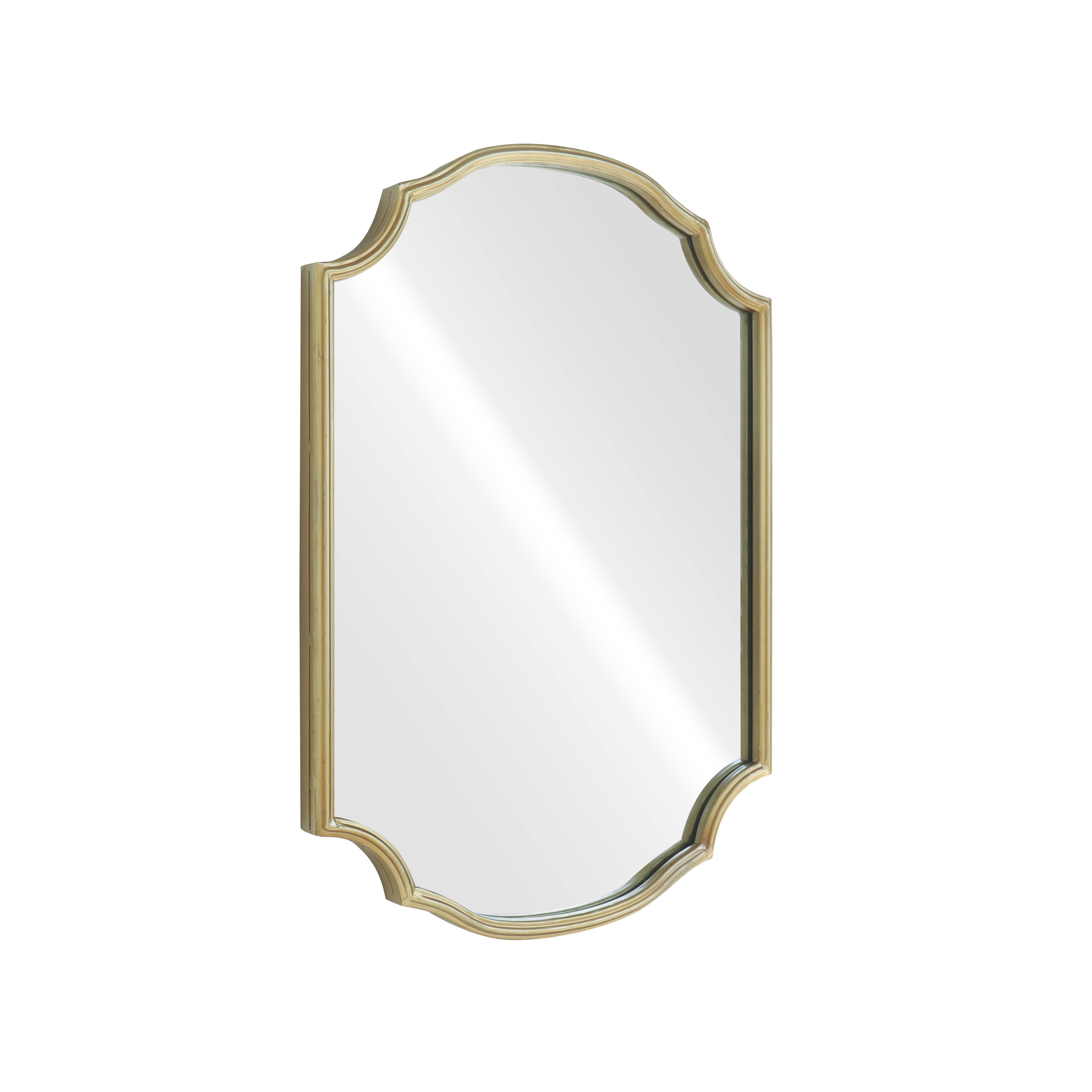 Home 16.5&#x22; x 23.5&#x22; Ornate Gold Scallop Decorative Wall Mirror by Ashland&#xAE;