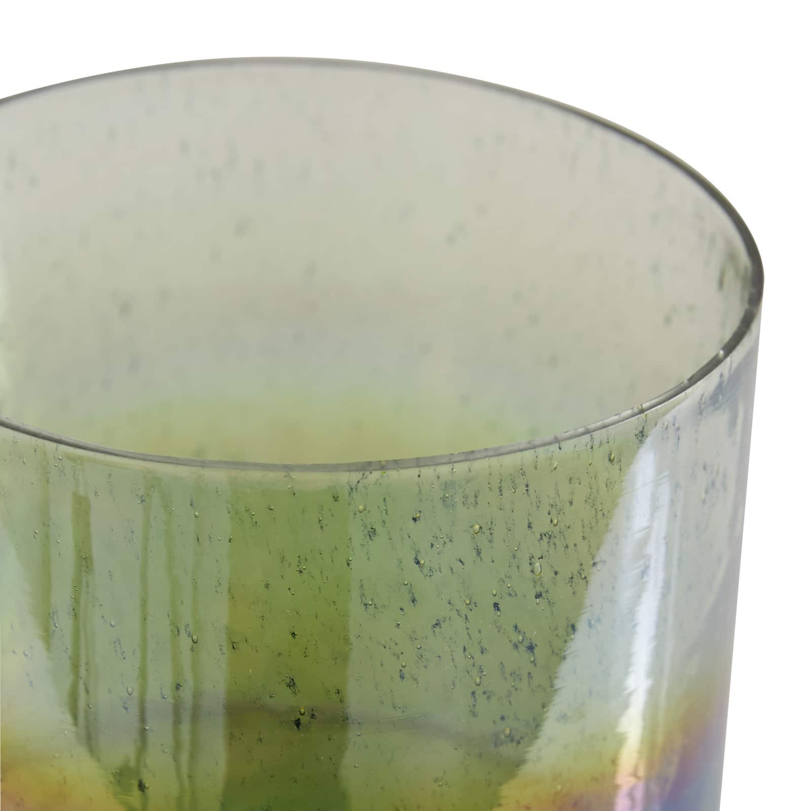 Rainbow Glass Coastal Decorative Jar Set