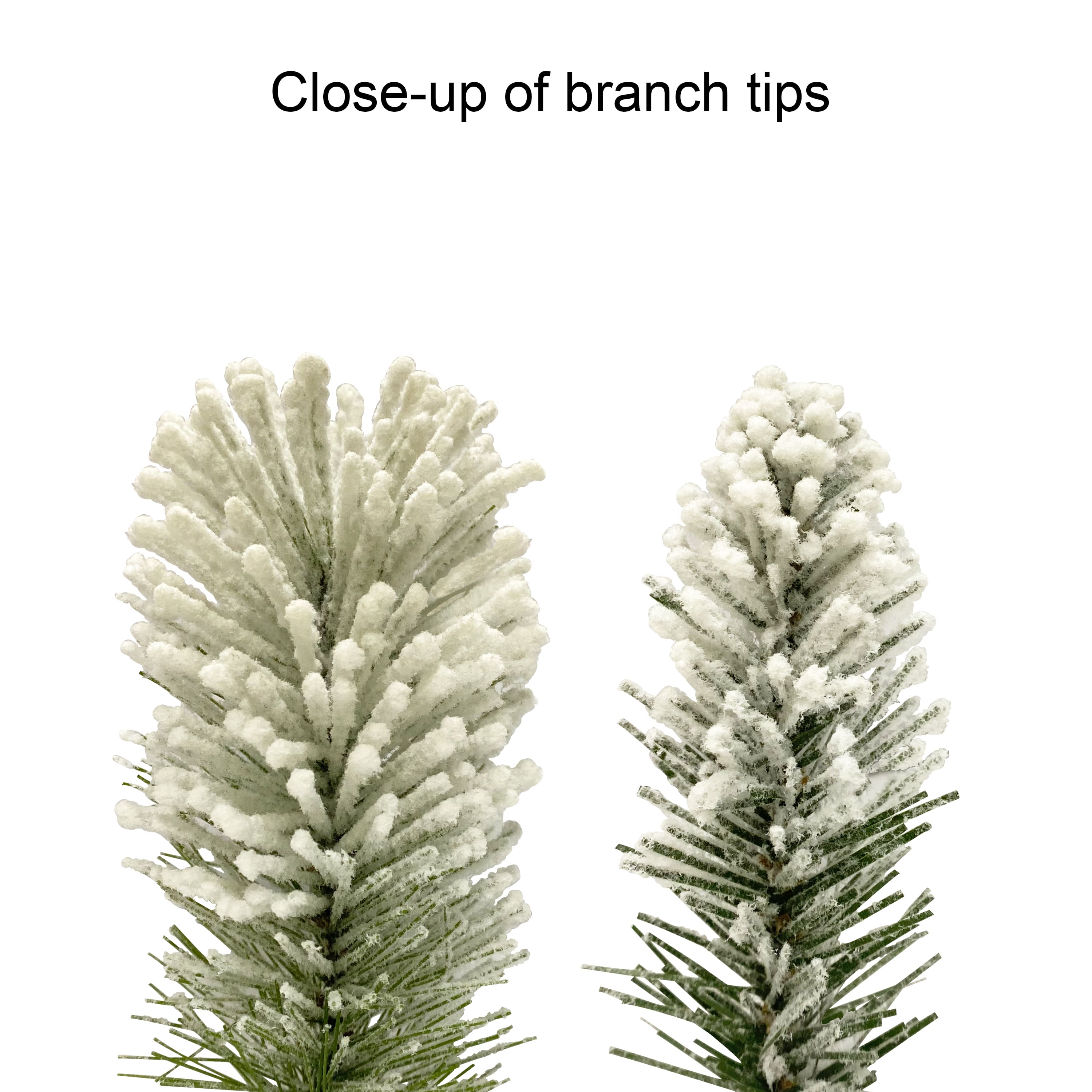 20ft. Flocked Spruce Garland