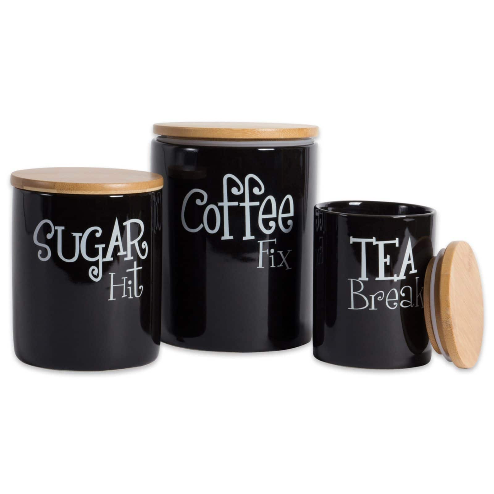 DII® Coffee, Sugar & Tea Ceramic Canister Set