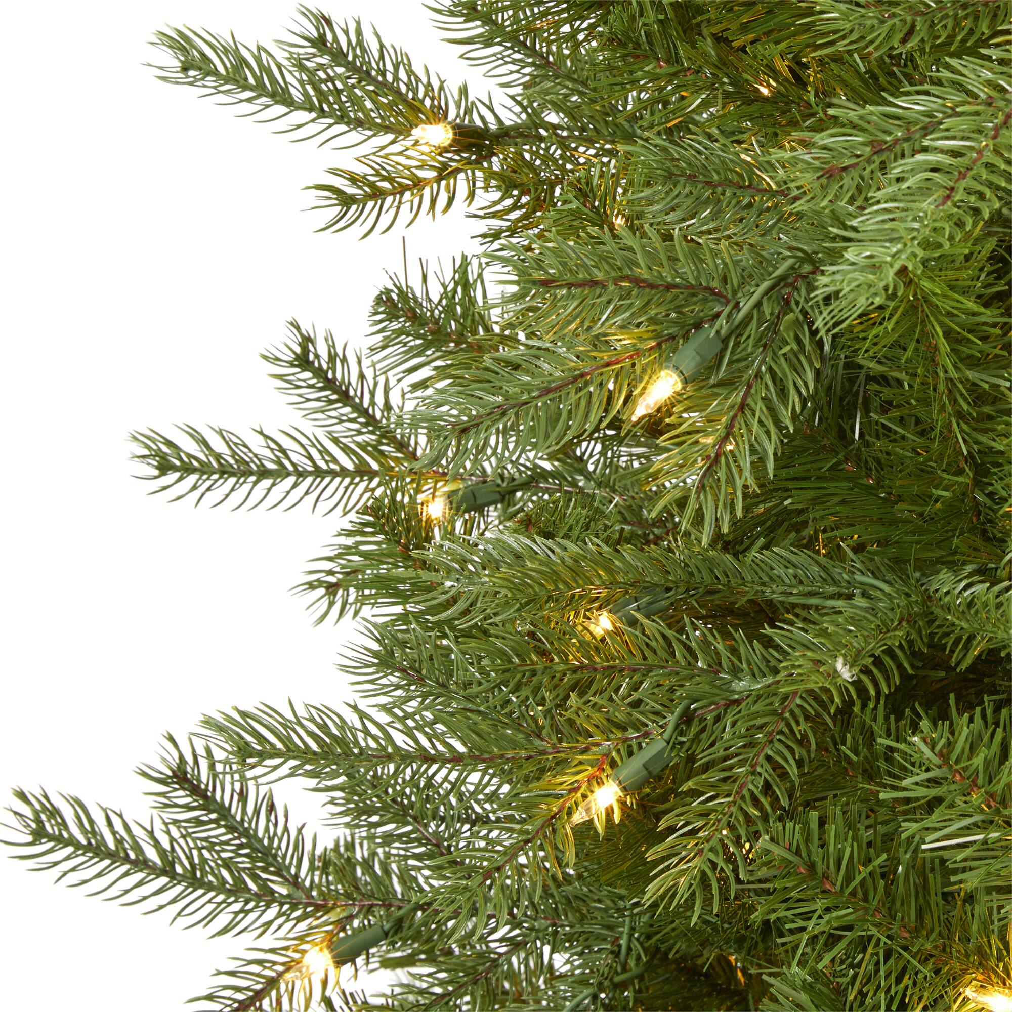 7ft. Pre-Lit Vienna Fir Artificial Christmas Tree, Warm White Lights