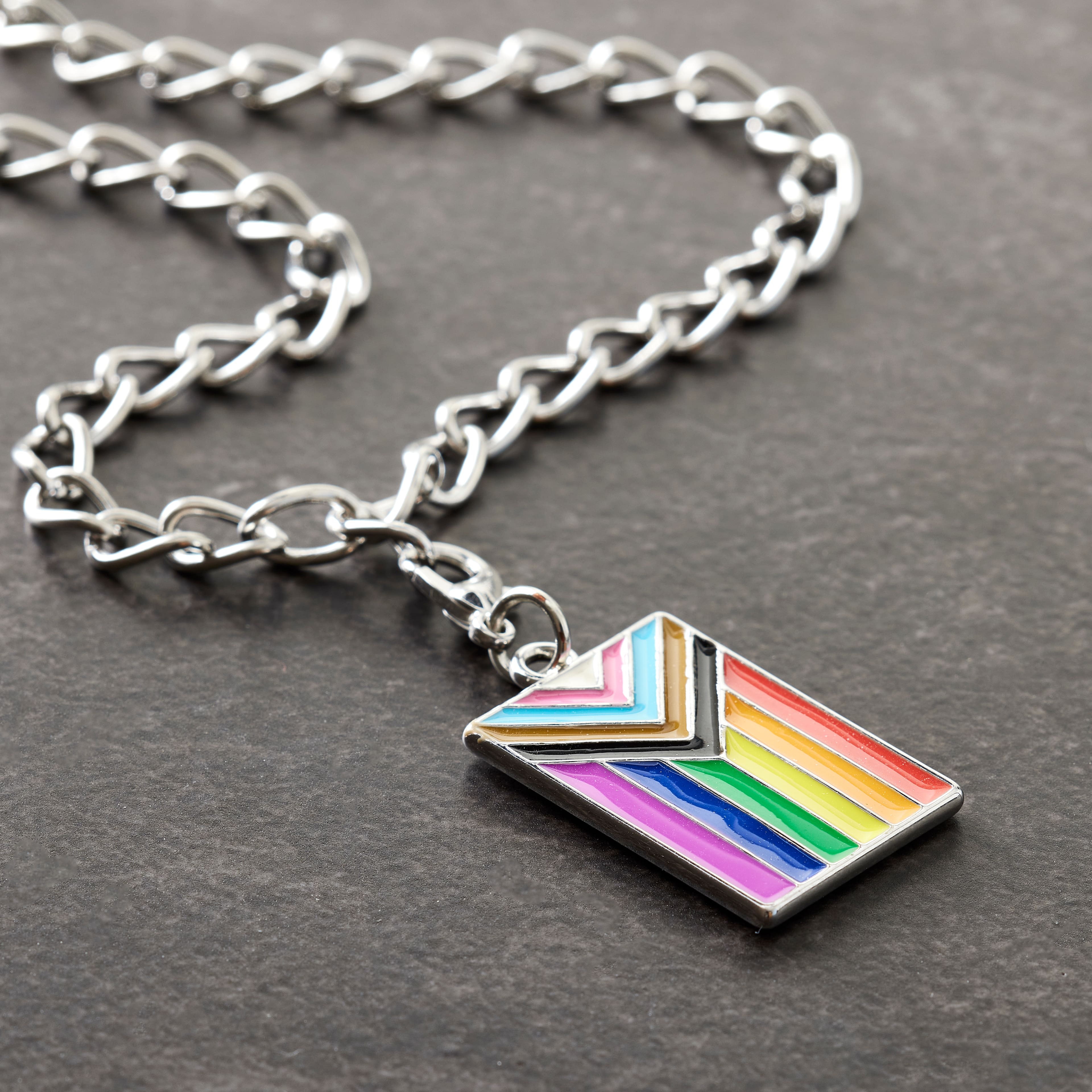 Progress Pride Flag Charm by Bead Landing&#x2122;