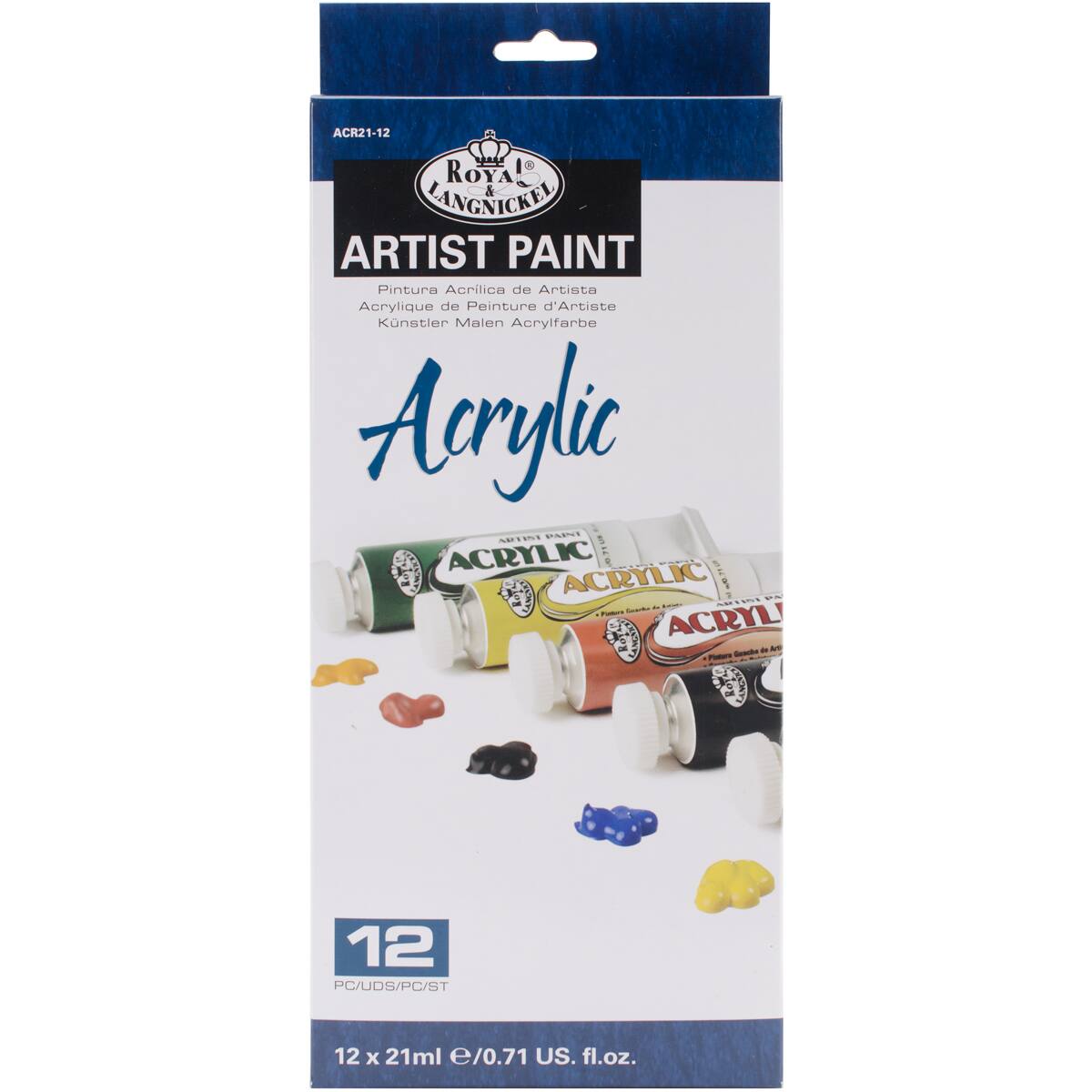 Royal & Langnickel® 12 Color Acrylic Paint Set Acrylic Paint Sets