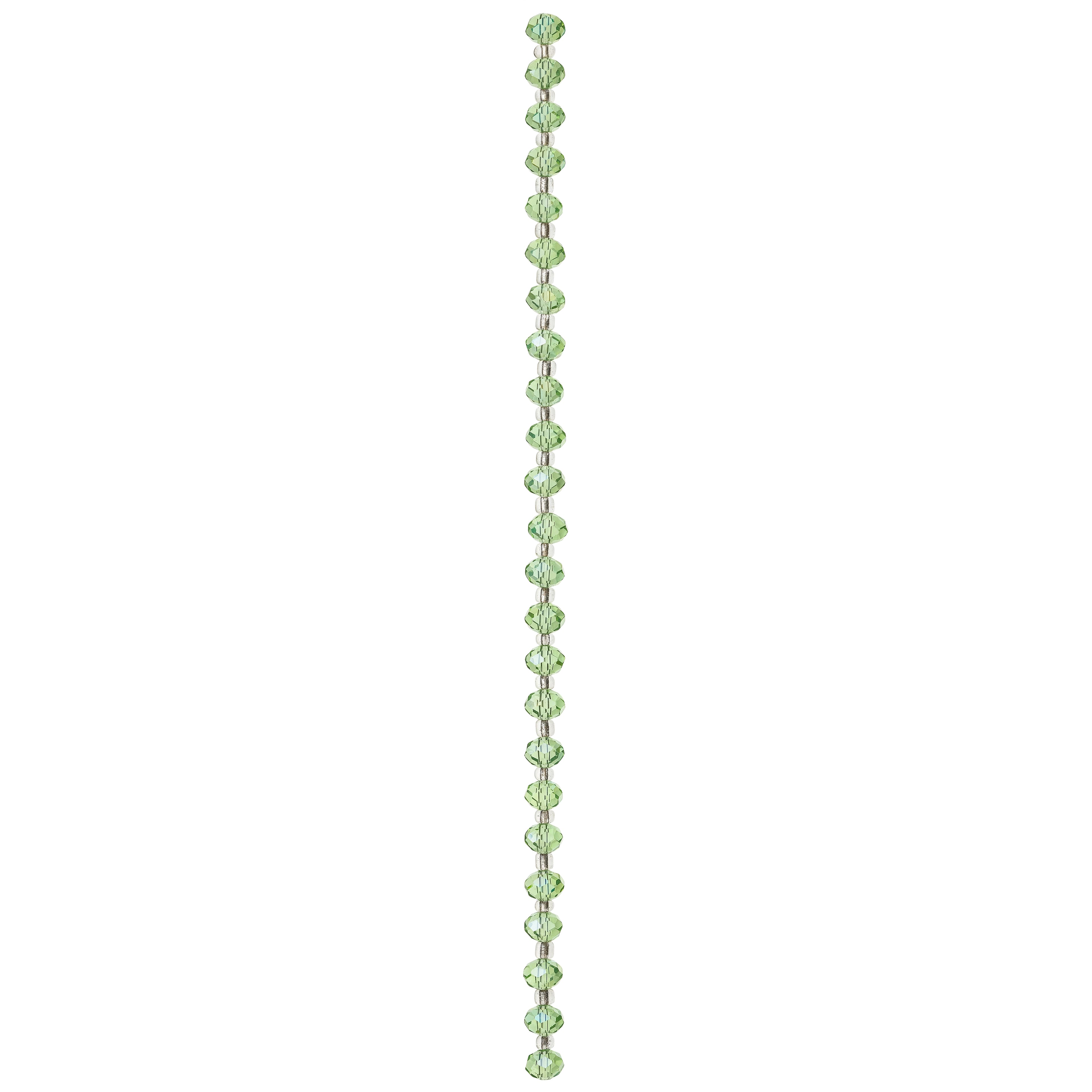 12 Pack: Peridot Faceted Glass Rondelle Beads, 8mm by Bead Landing&#x2122;