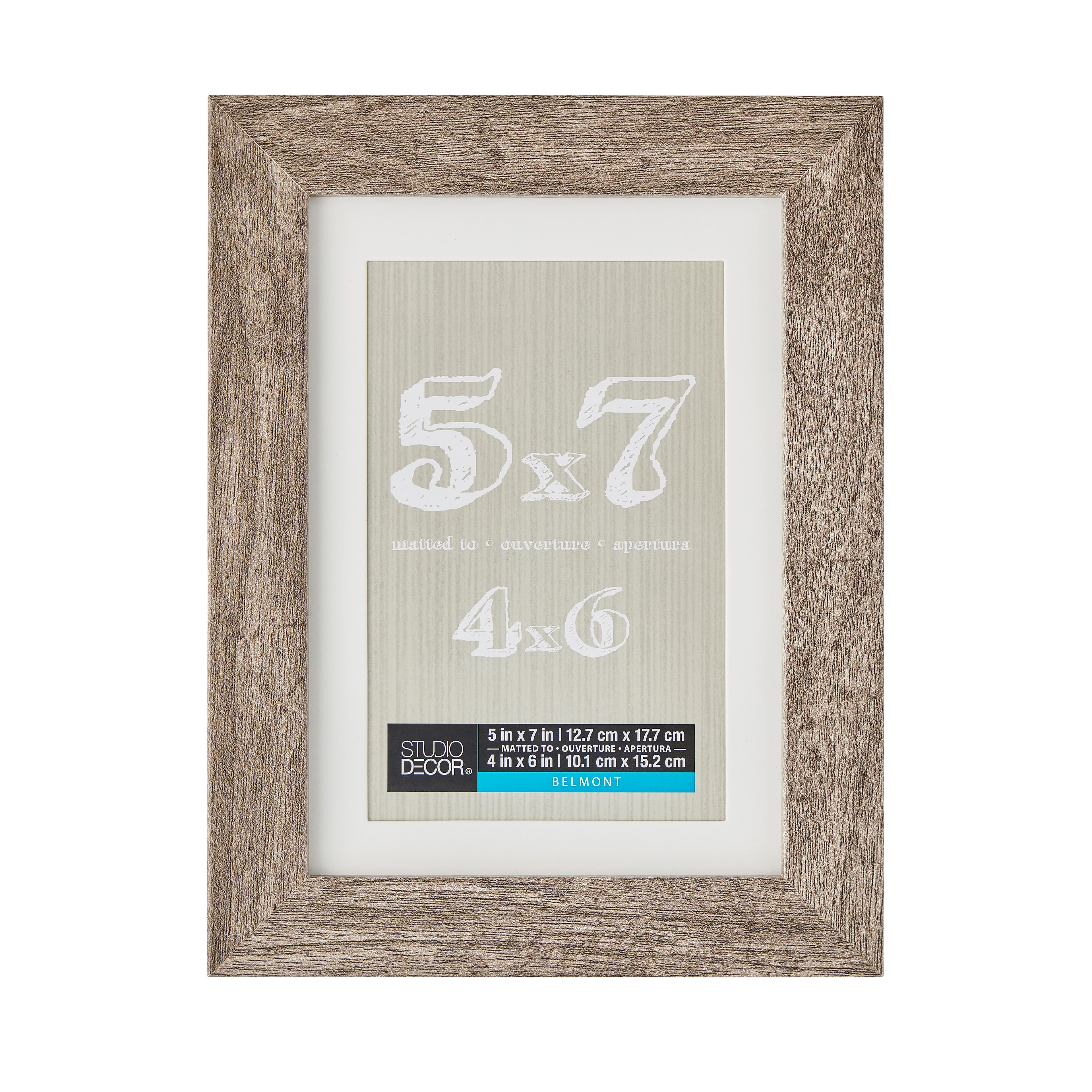 Grey Belmont Frame with Mat by Studio Décor®