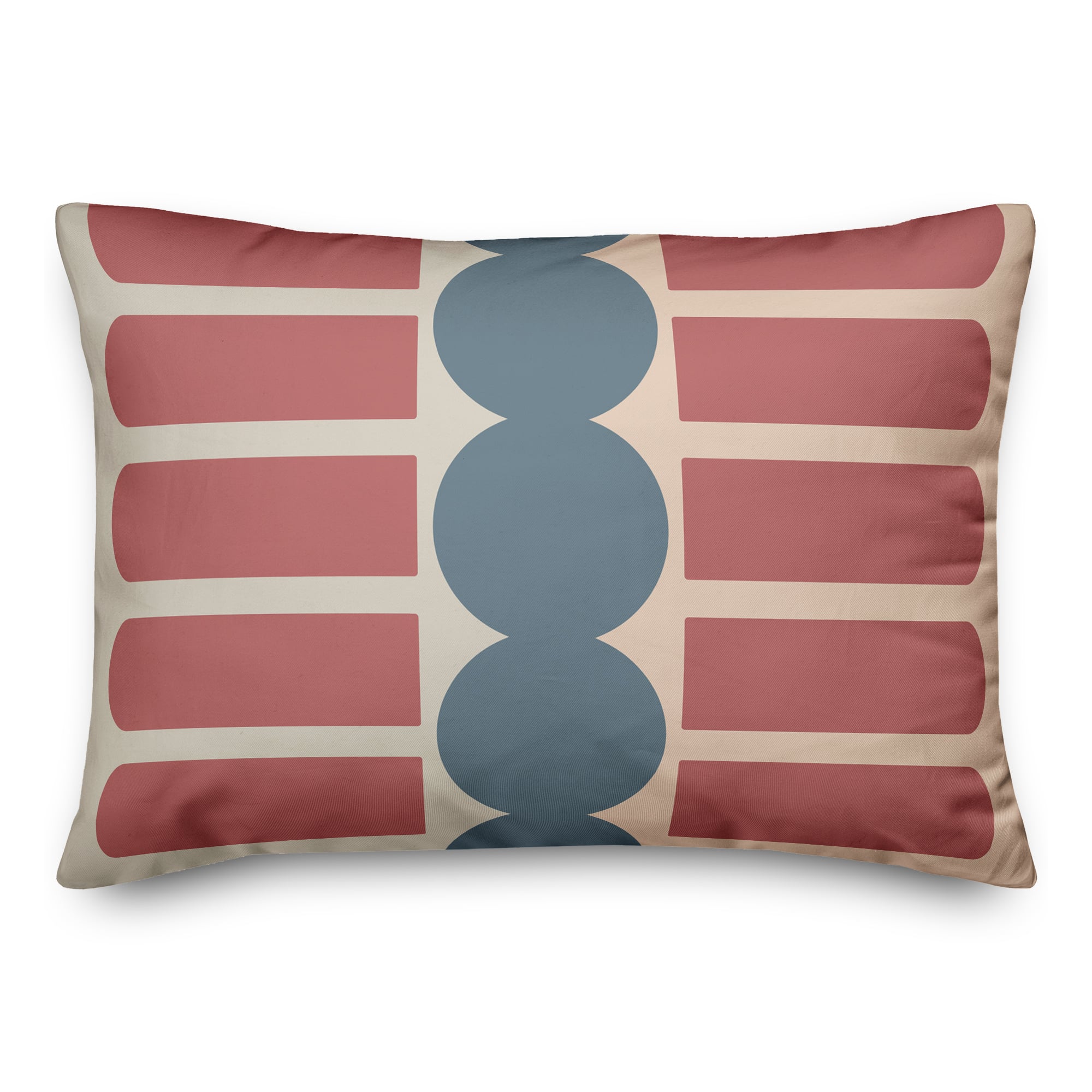 Retro Circle Pattern Throw Pillow