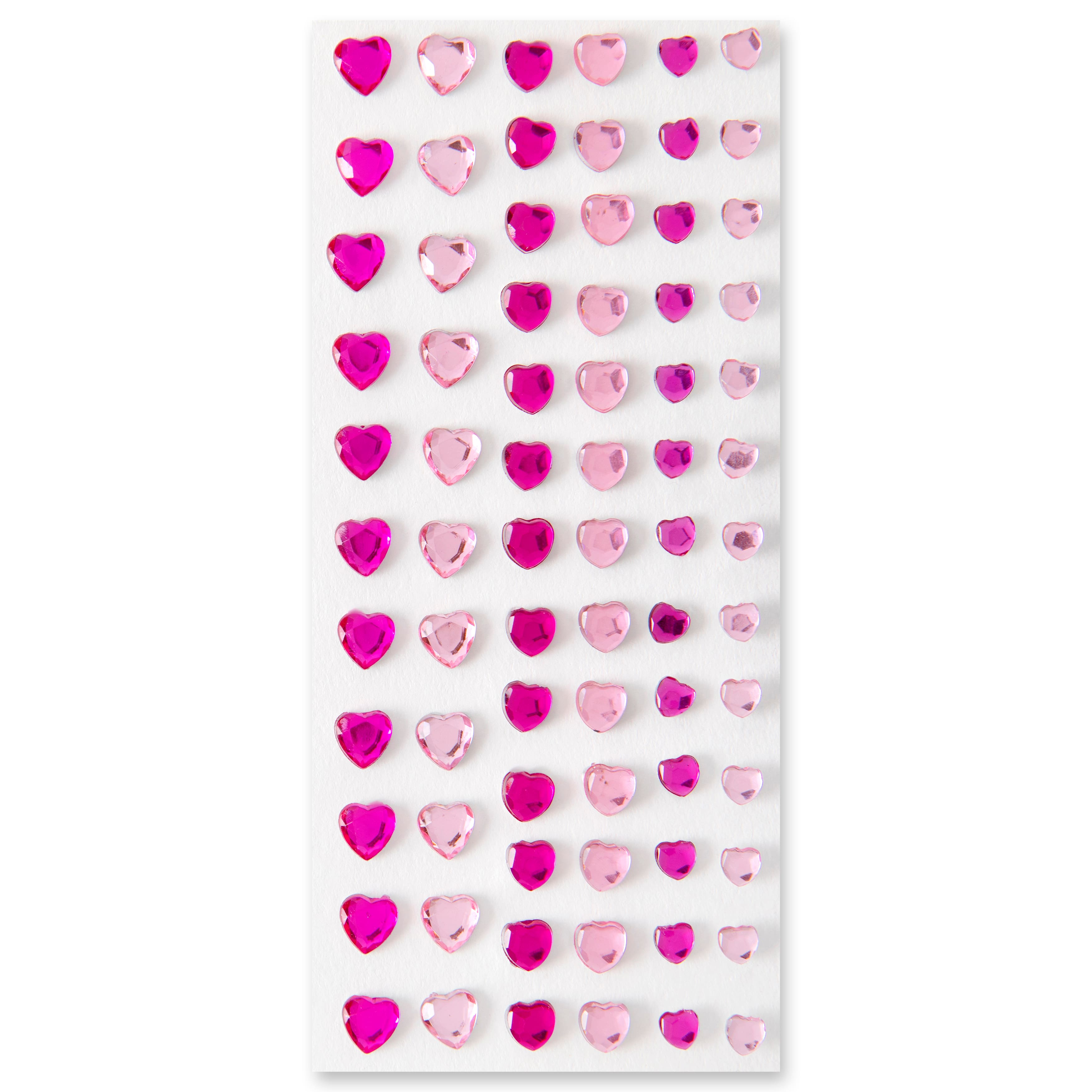 Recollections™ Pink Heart Rhinestones