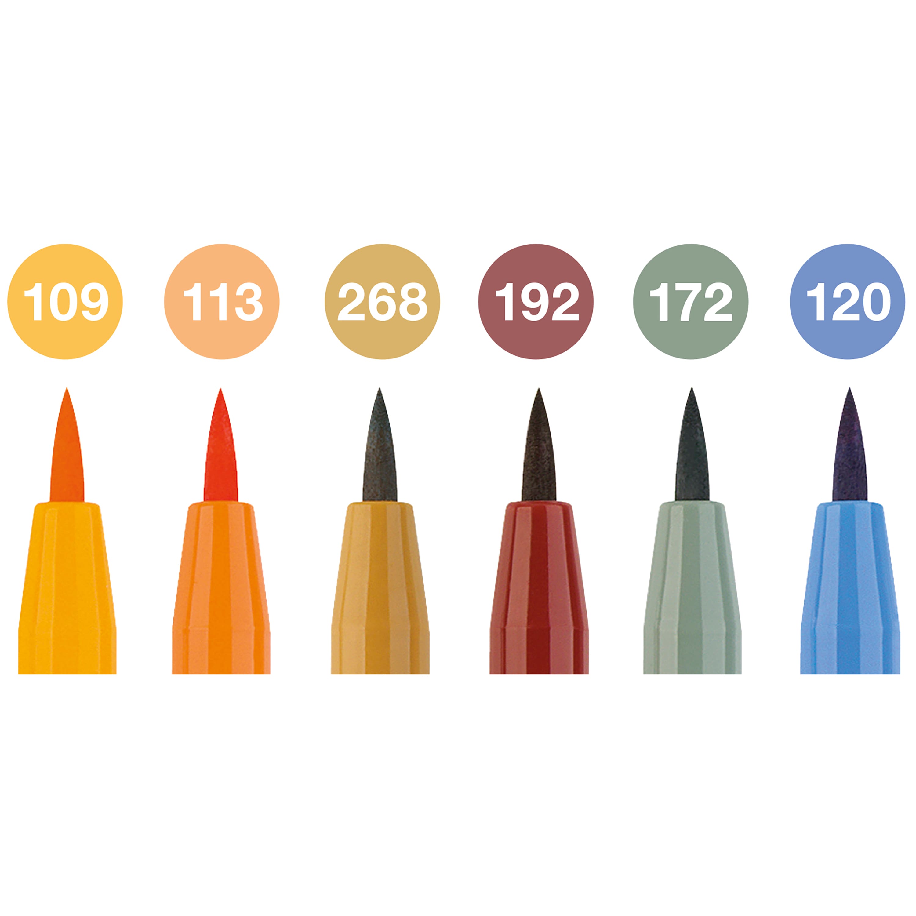 Faber-Castell&#xAE; PITT&#xAE; 6 Color Artist Brush Pen Set