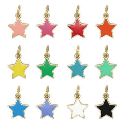 Enamel Stars Charm Mix by Bead Landing™ image