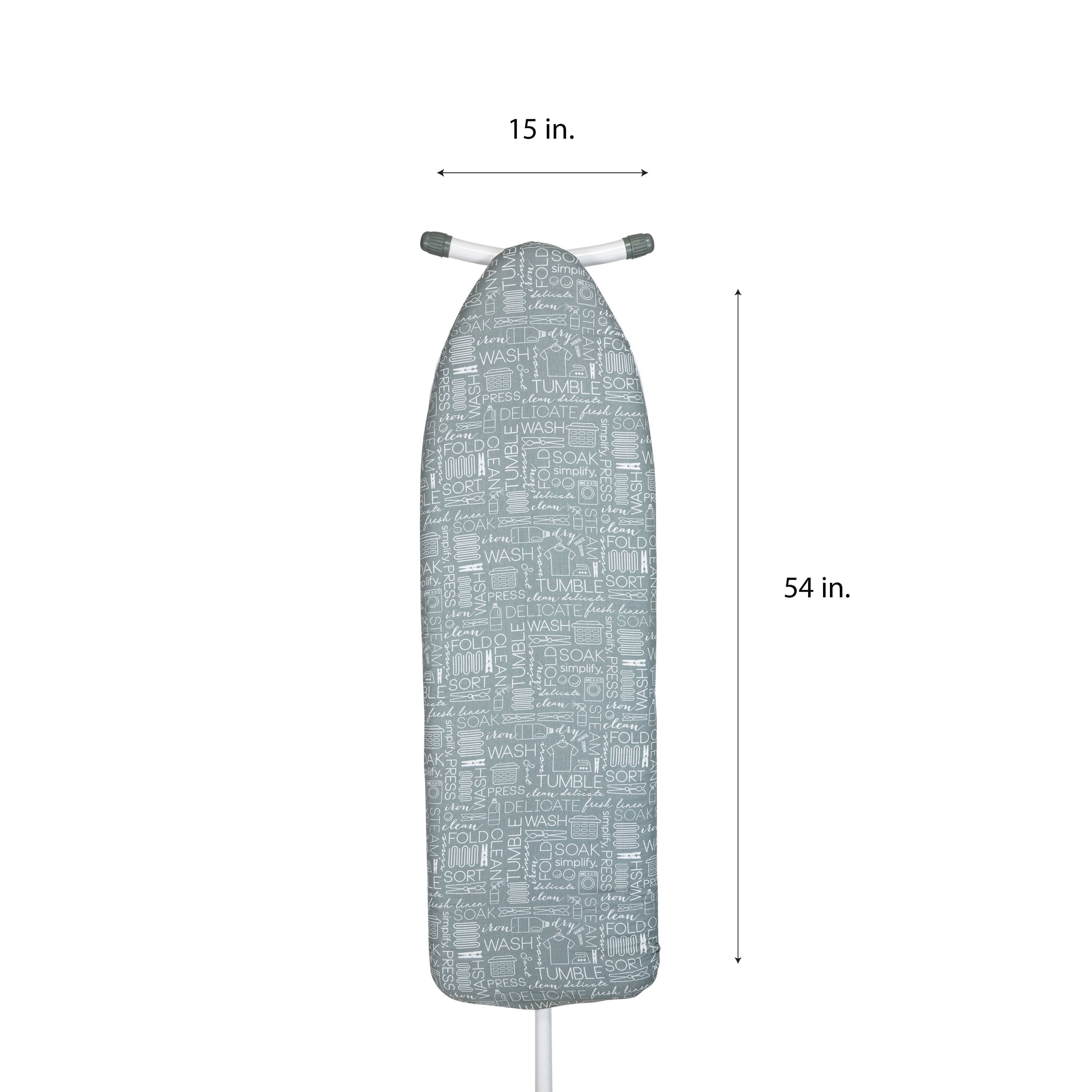 Simplify Gray Scorch Resistant Ironing Board Cover & Pad