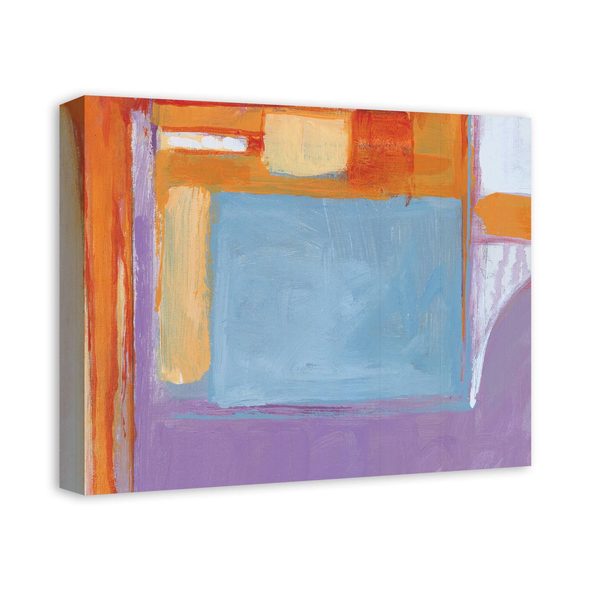Colorful Abstract 20&#x22; x 16&#x22; Canvas Wall Art
