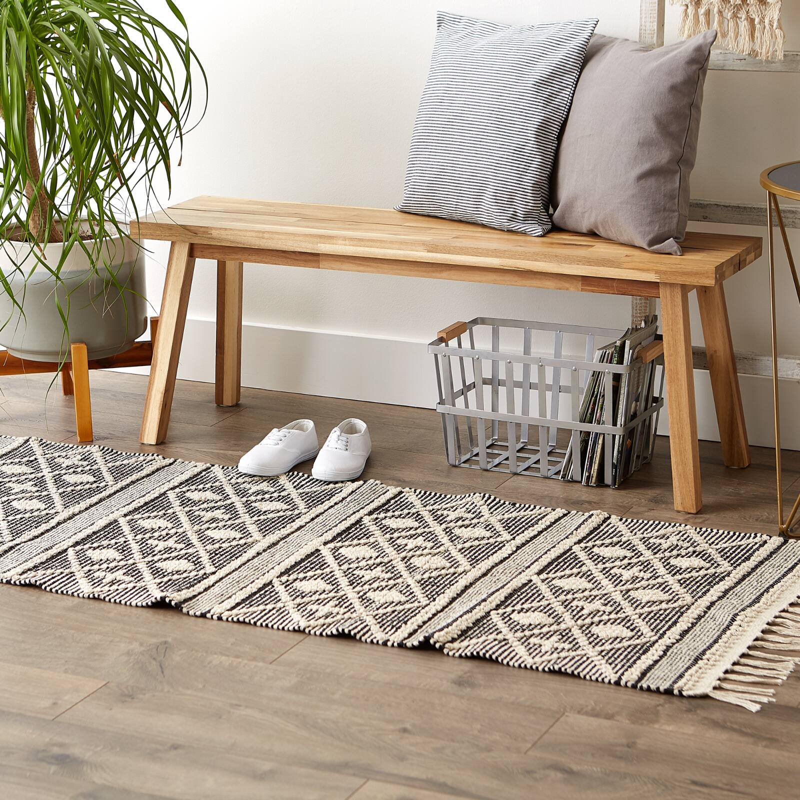 DII® Diamond Textured Hand-Loomed Runner