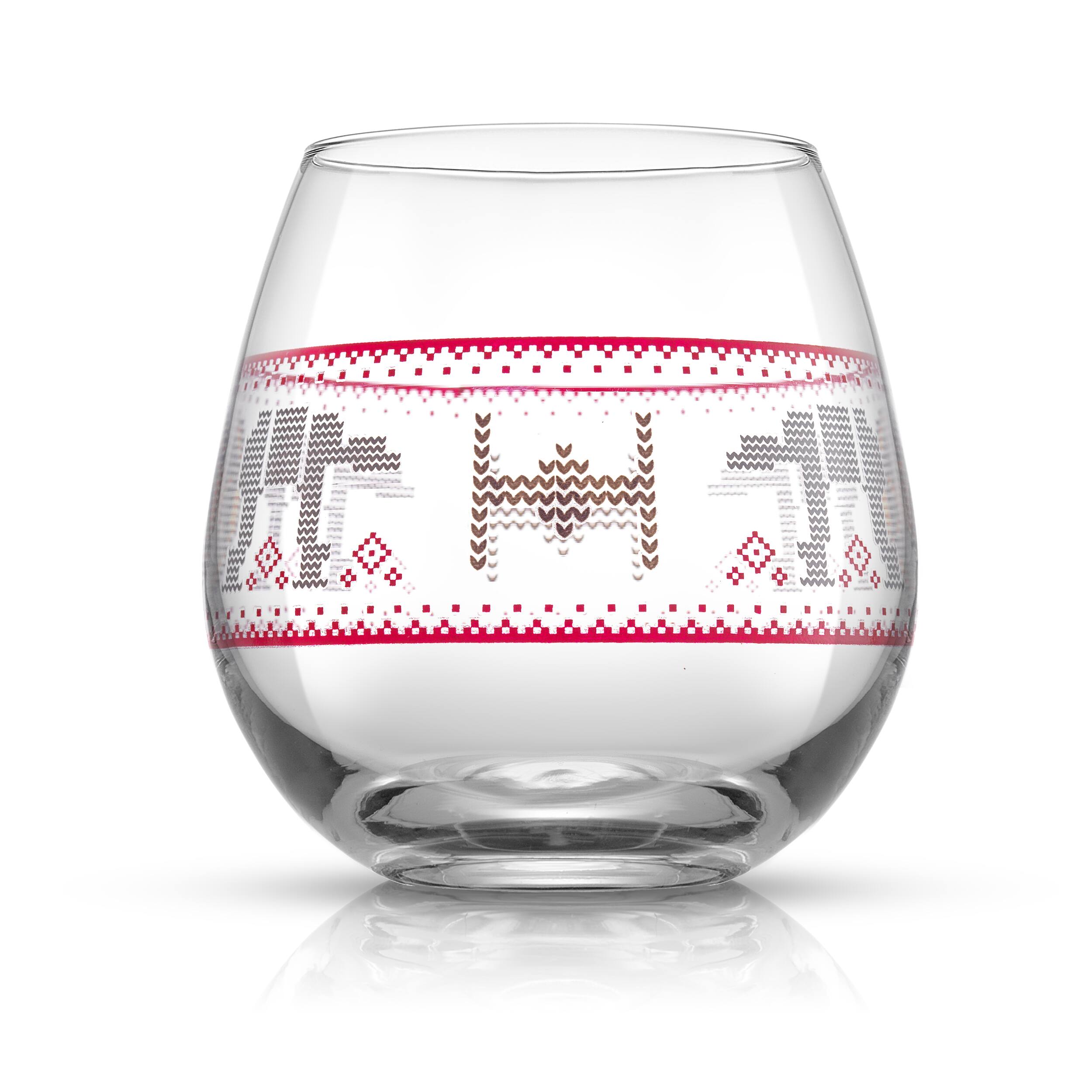 JoyJolt&#xAE; Star Wars&#x2122; 15oz. Ugly Sweater Collection Stemless Drinking Glass, 4ct.