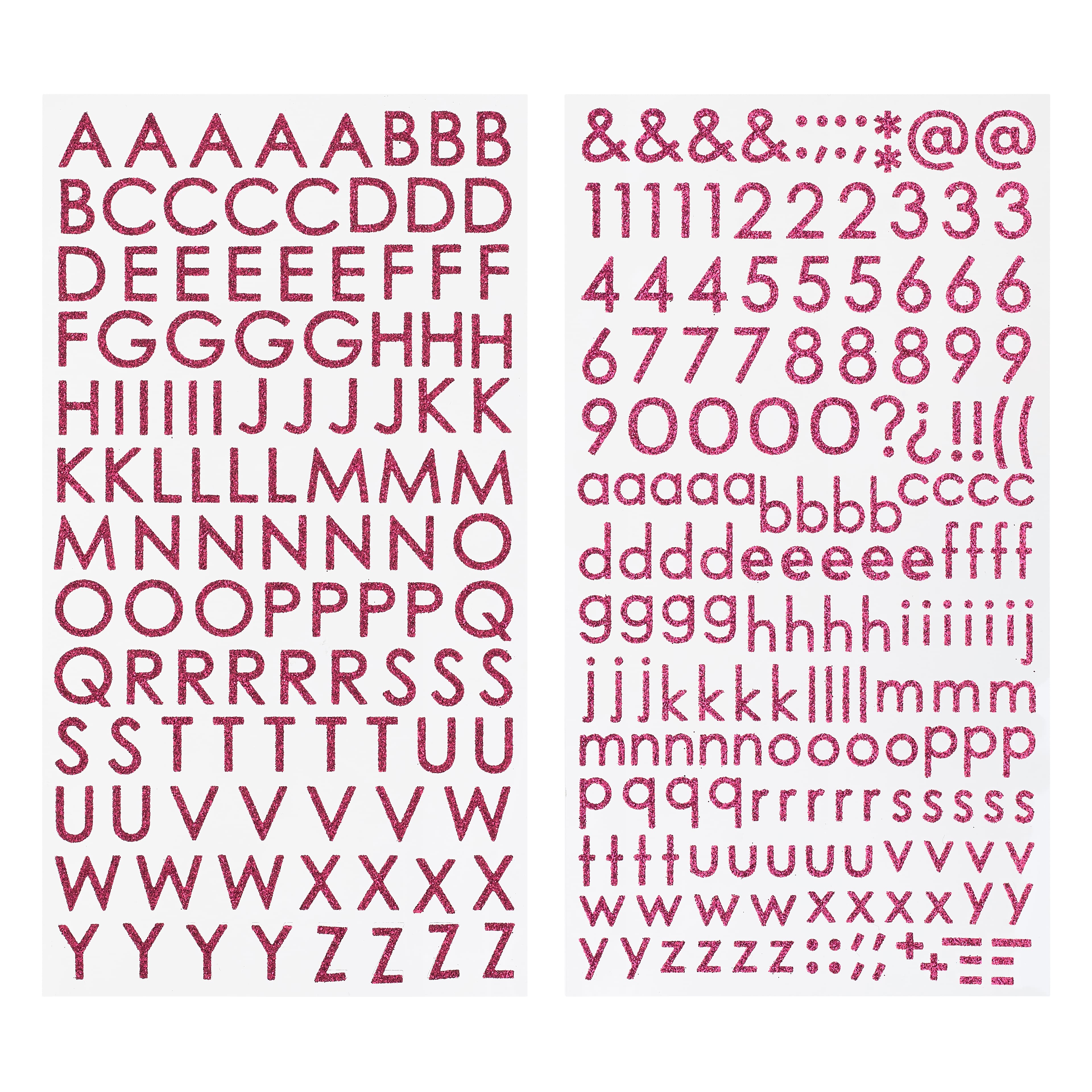 12 Pack: Glitter Block Alphabet Stickers by Recollections&#x2122;