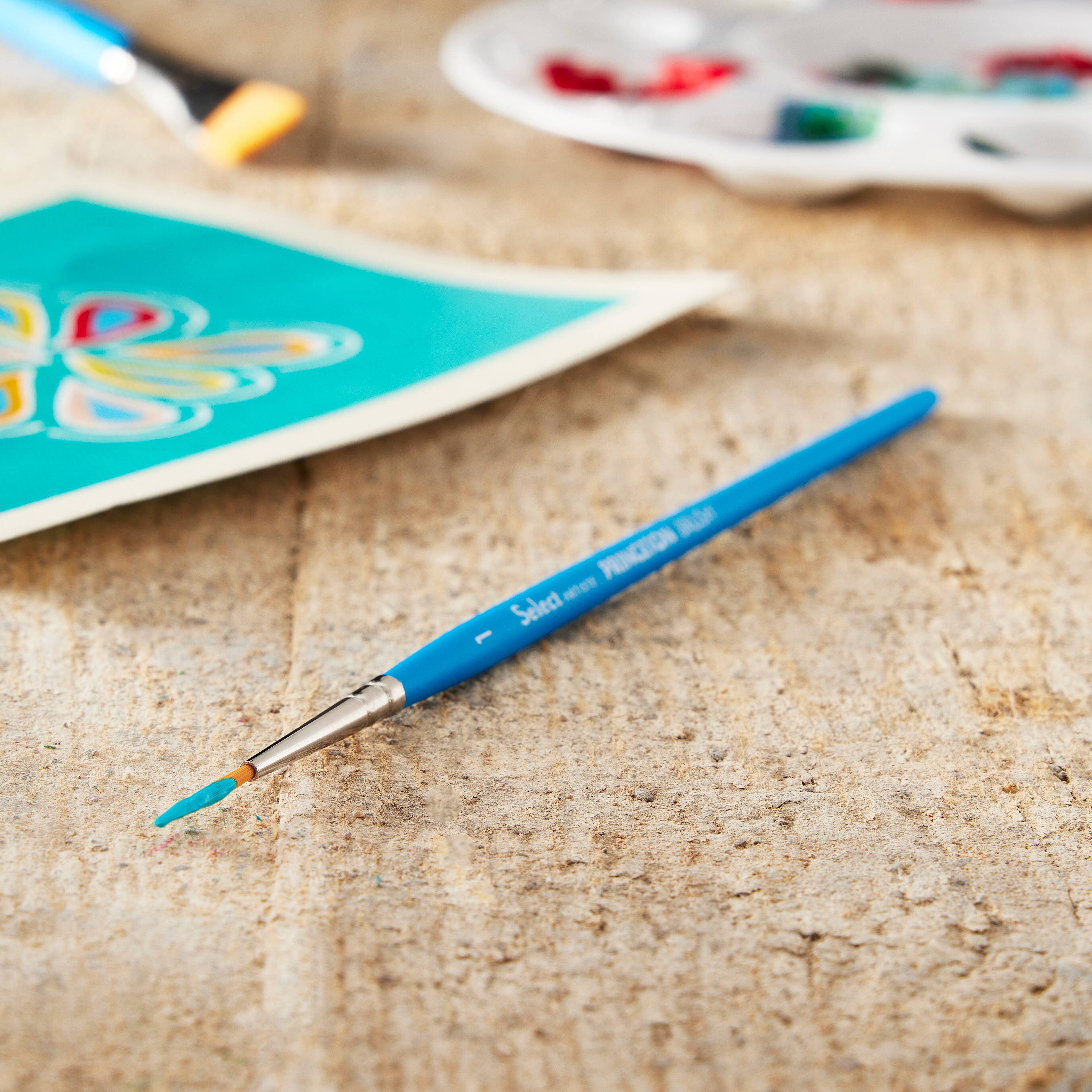 12 Pack: Princeton™ Select™ Artiste Series 3750 Short Handle Liner Brush