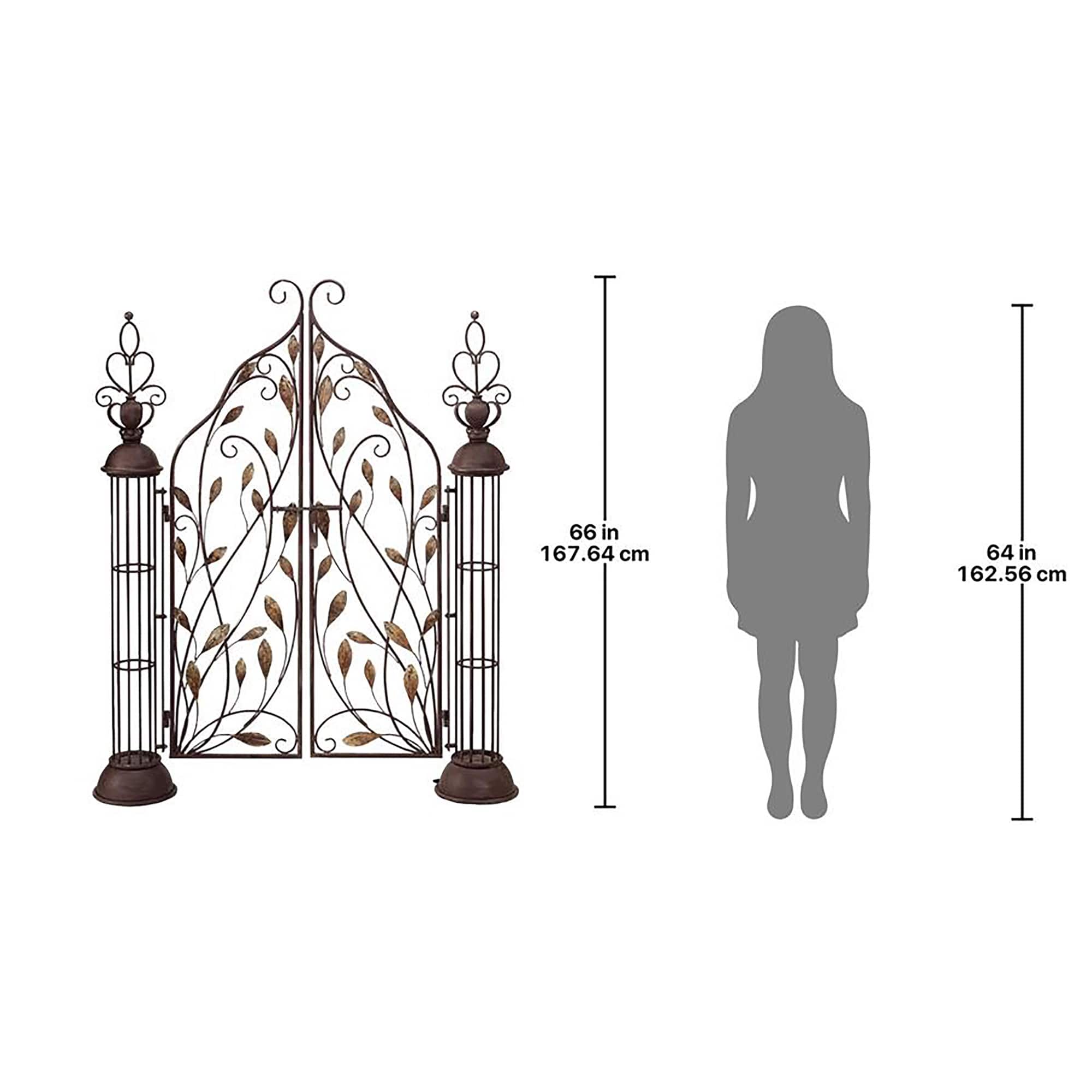 Design Toscano 5.5ft. The Princess&#x27; Entryway Metal Garden Gate
