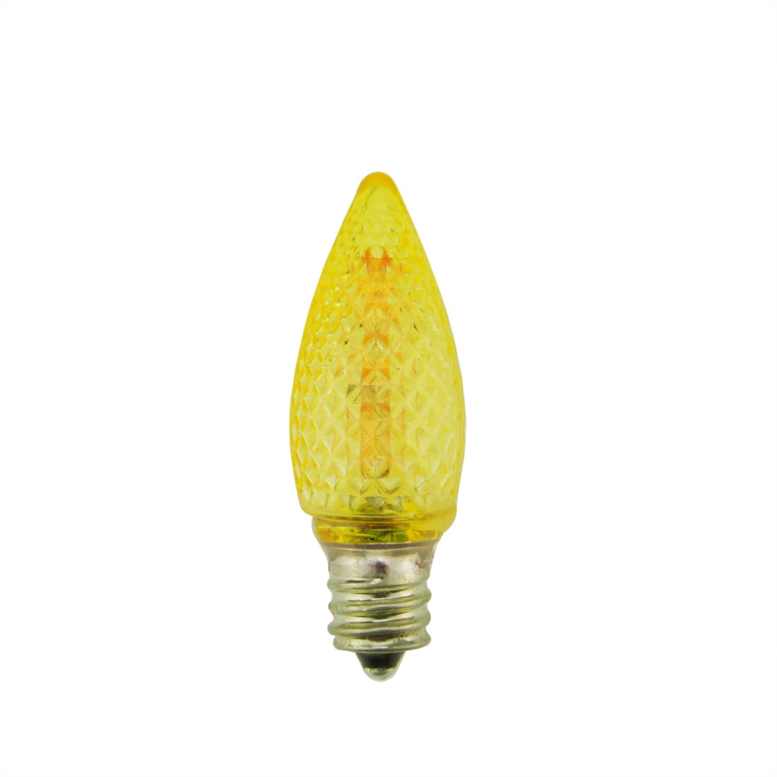 Faceted Transparent LED Christmas Replacement Bulbs, 4ct.