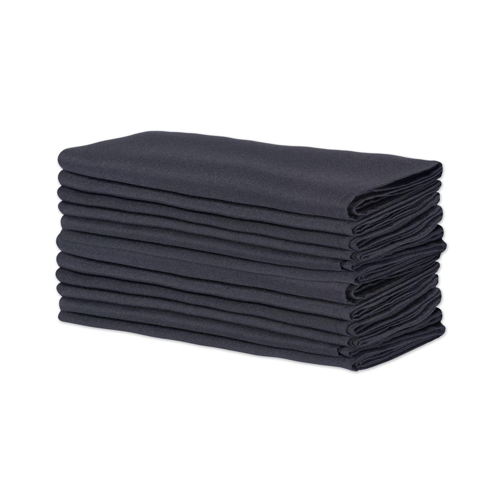 Black Commercial Quality 18&#x22; x 18&#x22; Napkin Set, 12ct.
