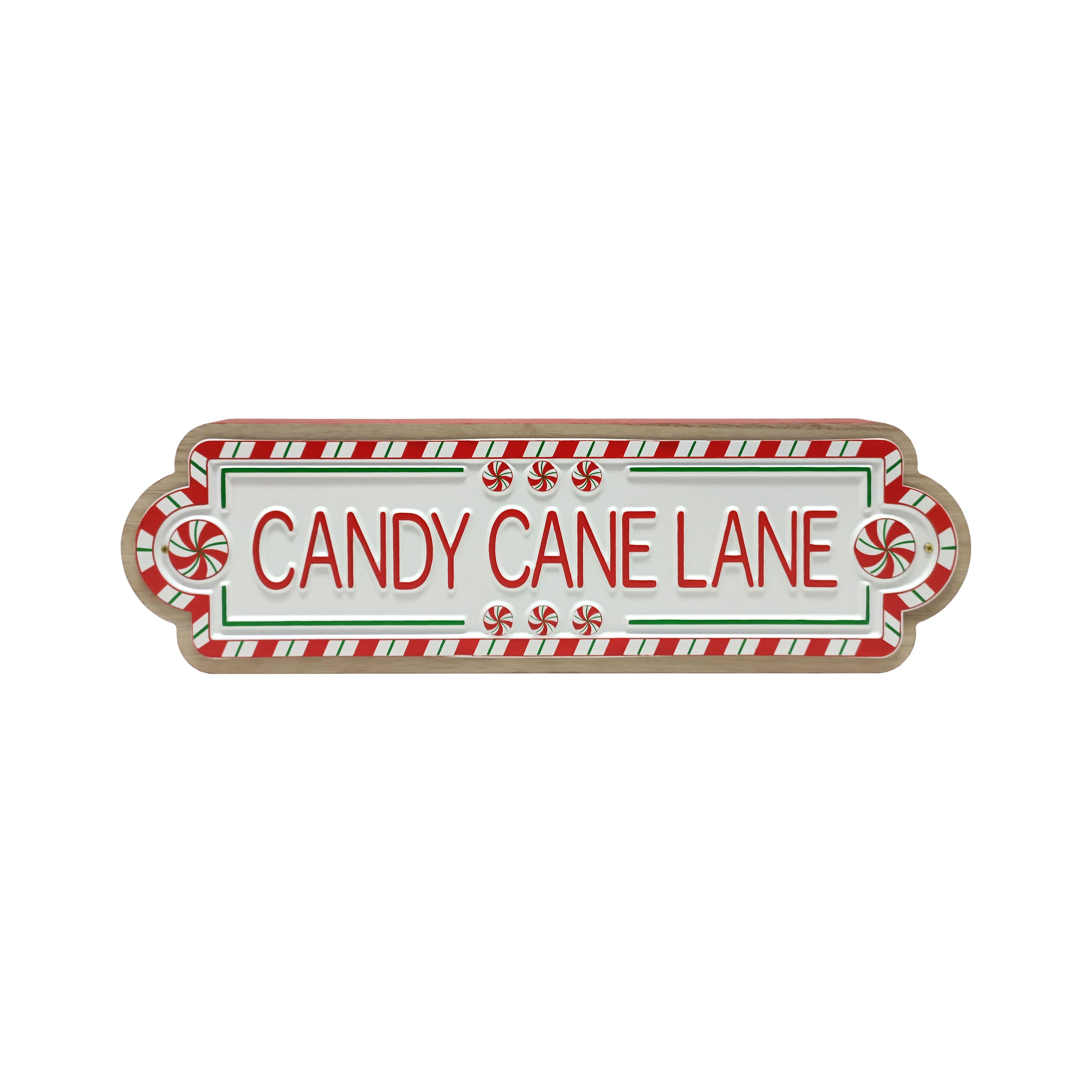15.5&#x22; Candy Cane Lane Sign Tabletop D&#xE9;cor by Ashland&#xAE;