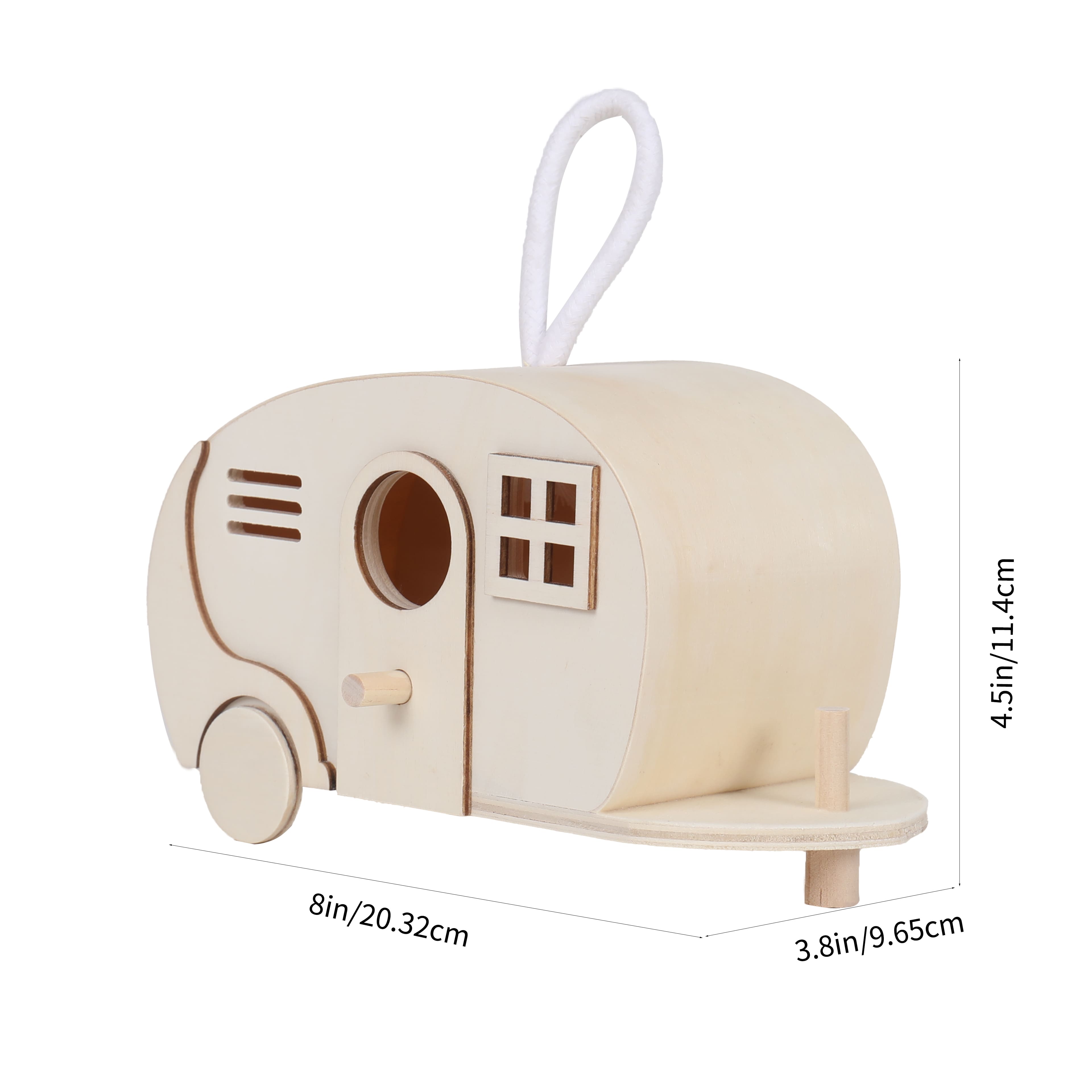 8&#x22; Wood Camper Birdhouse by Make Market&#xAE;