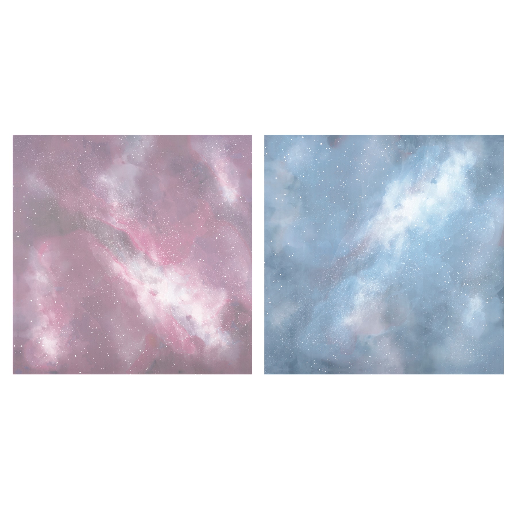 12&#x22; x 12&#x22; Pink &#x26; Blue Galaxy Sublimation Sheets by Make Market&#xAE;