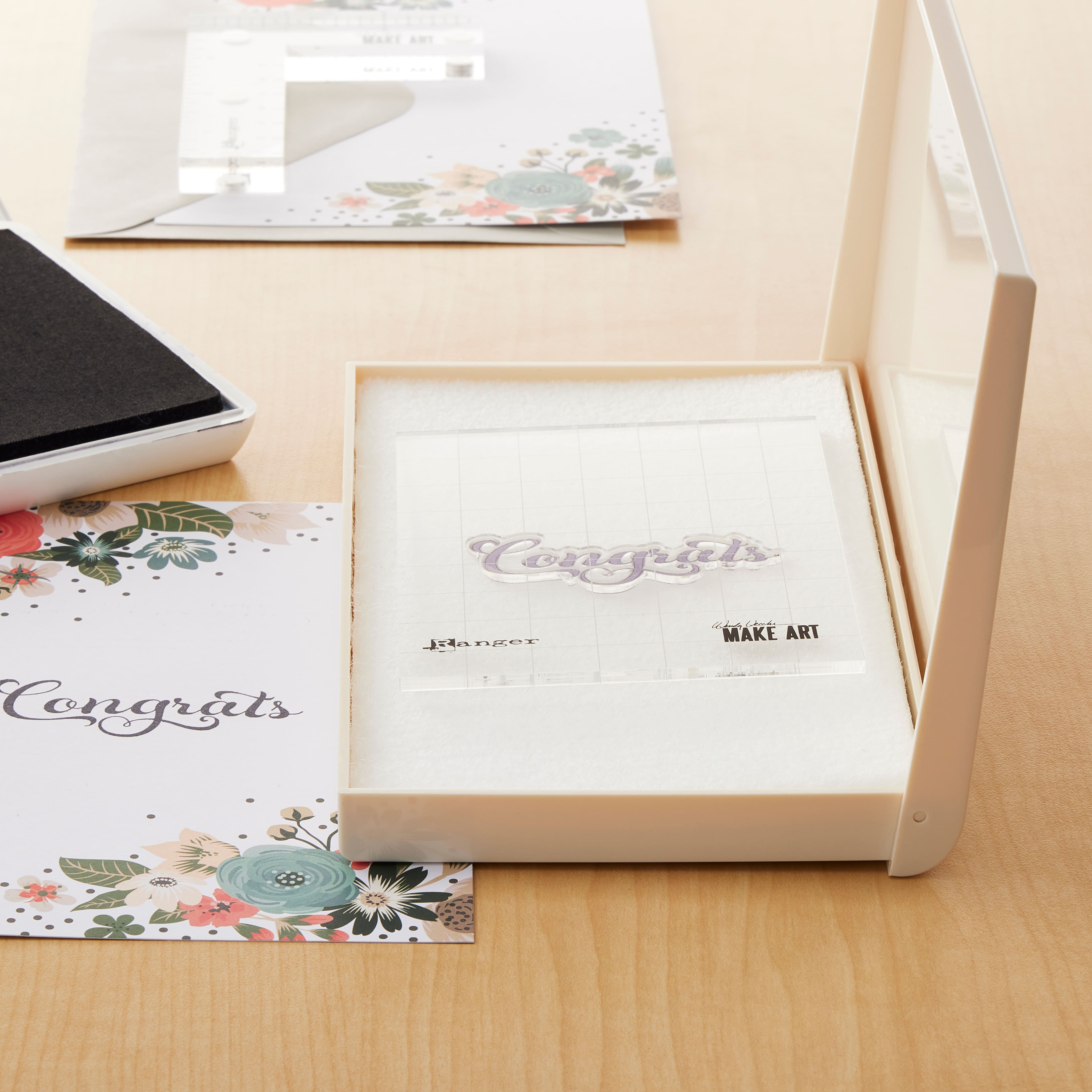 Bloc nettoyeur d'étampe avec boîtier de Recollections