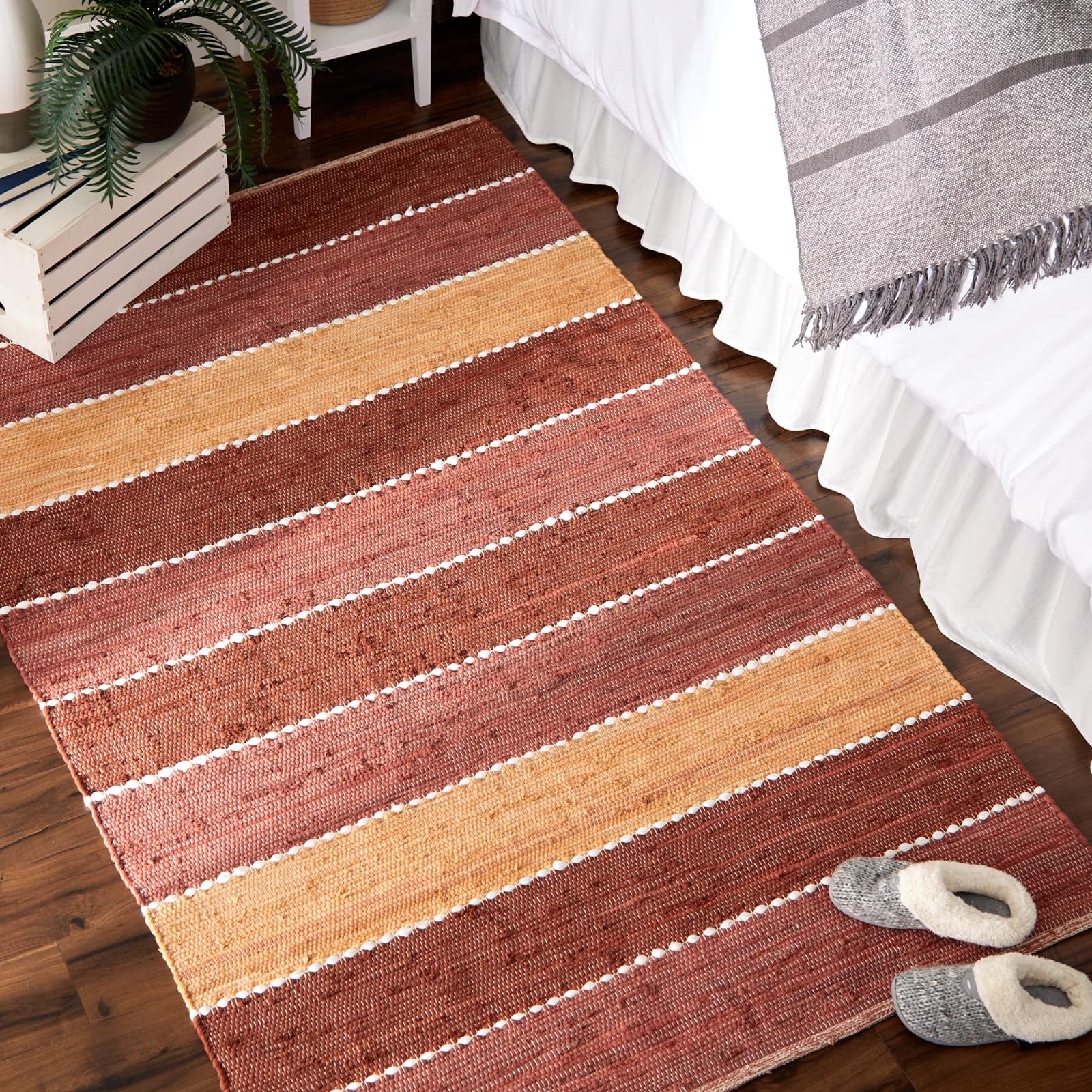 DII&#xAE; Color Block Cotton Chindi Rug, 4ft. x 6ft.