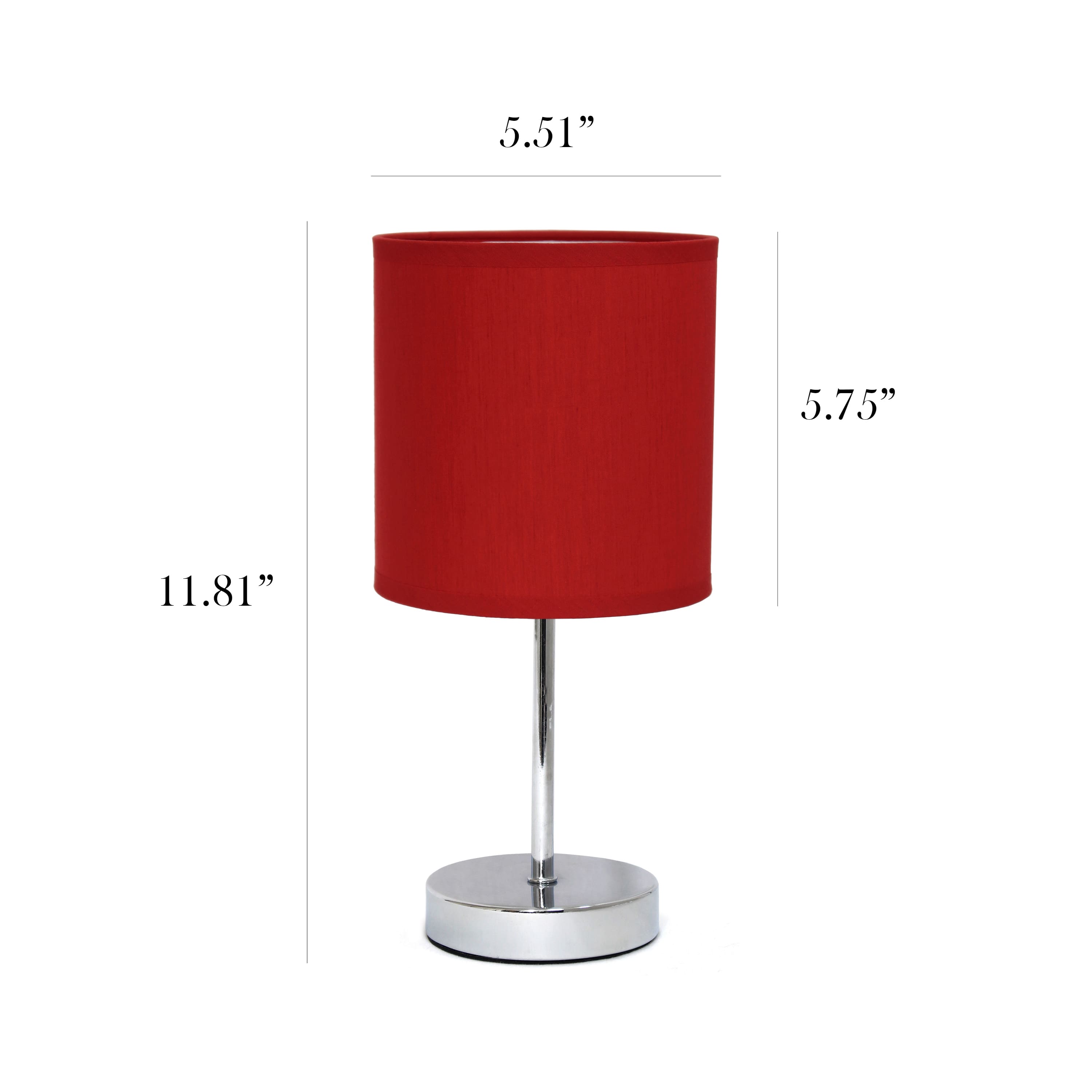 Simple Designs Chrome Mini Table Lamp