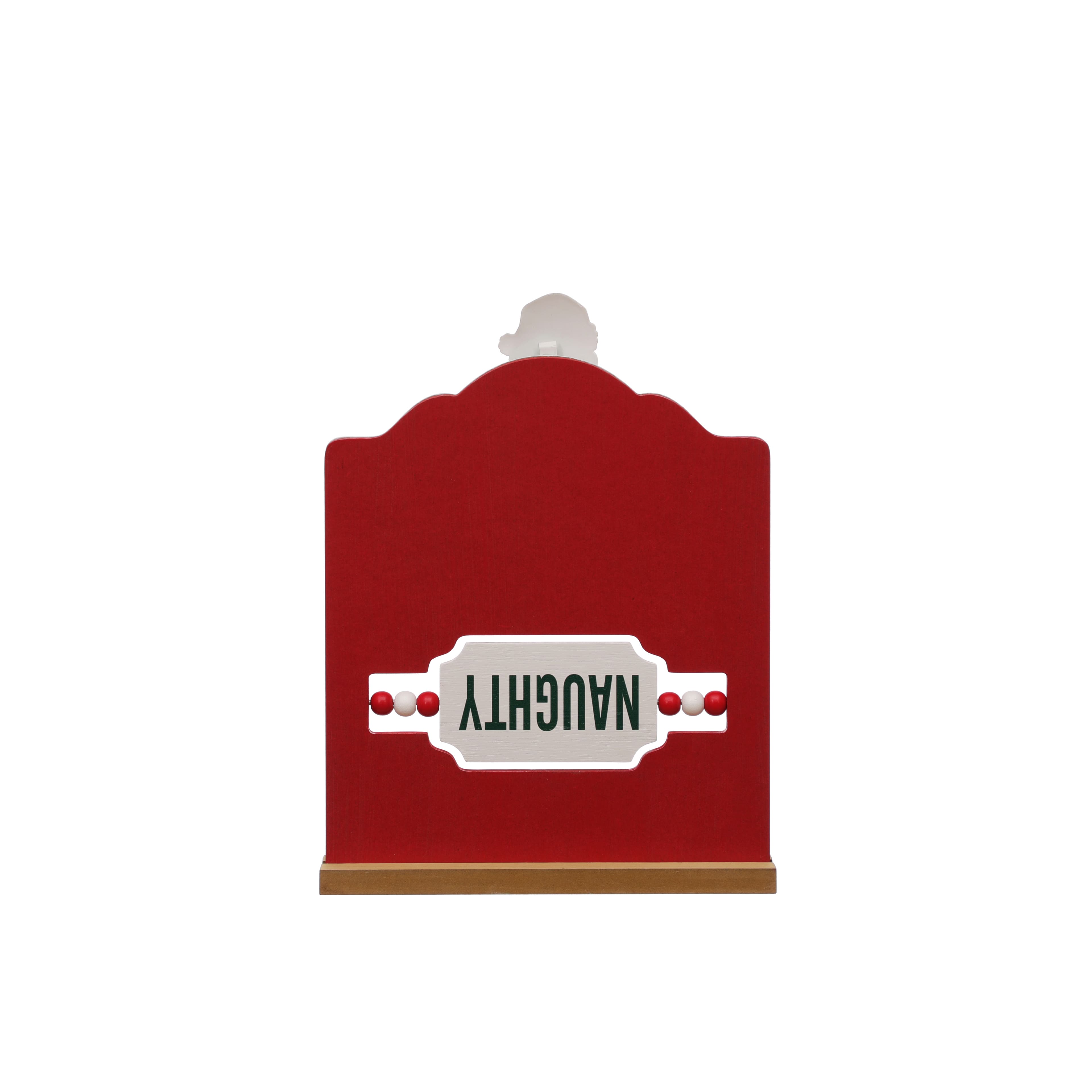 11.25&#x22; Santa Naughty or Nice Notice Tabletop D&#xE9;cor by Ashland&#xAE;