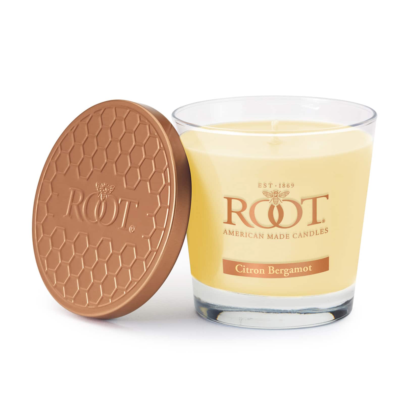 Root Candles 6.3oz. Small Scented Honeycomb Veriglass Jar Candle