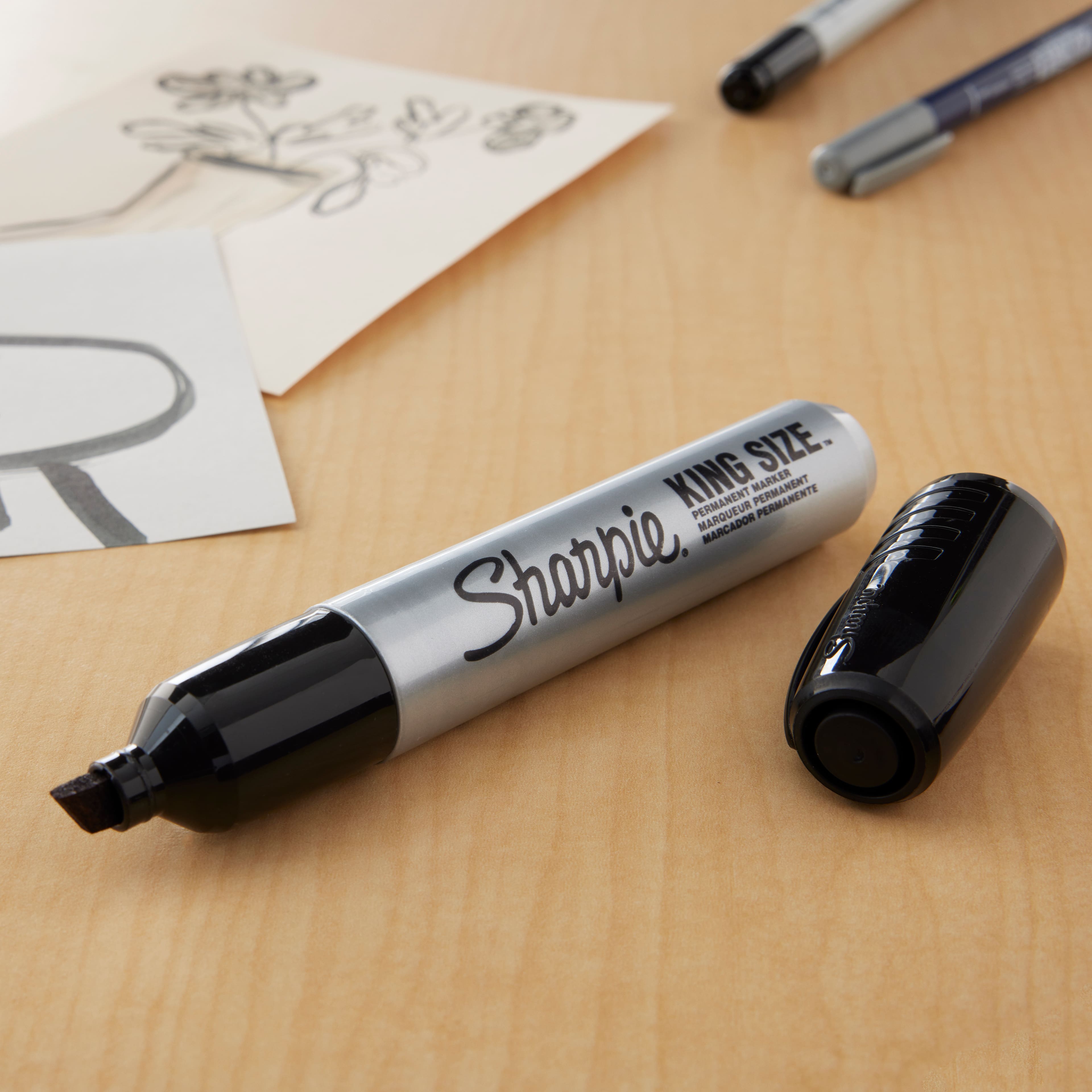 12 Pack: Sharpie&#xAE; King Size&#x2122; Black Marker