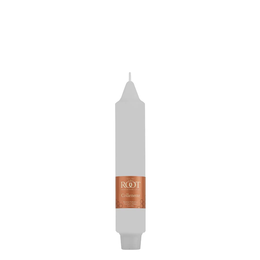 Root Candles 7" Unscented Smooth Collenette Taper Candles, 4ct.