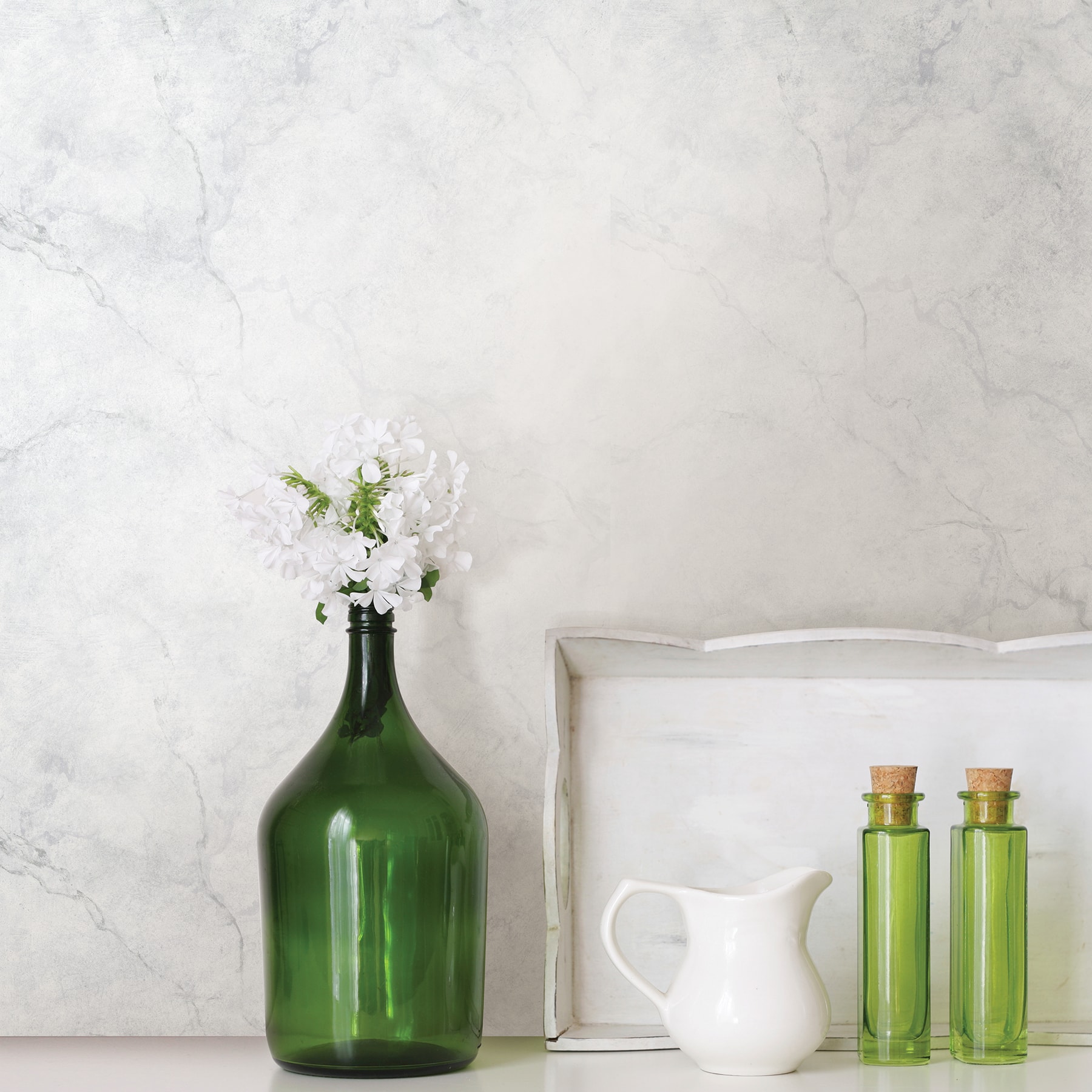 NuWallpaper Carrara Marble Peel & Stick Wallpaper