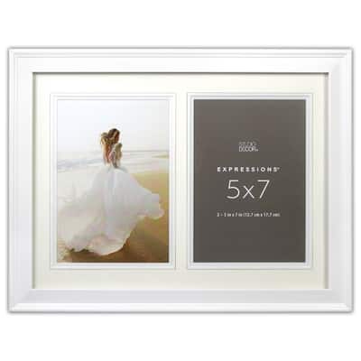 Expressions™ 2 Opening 5" x 7" White Collage Frame by Studio Décor® | Michaels