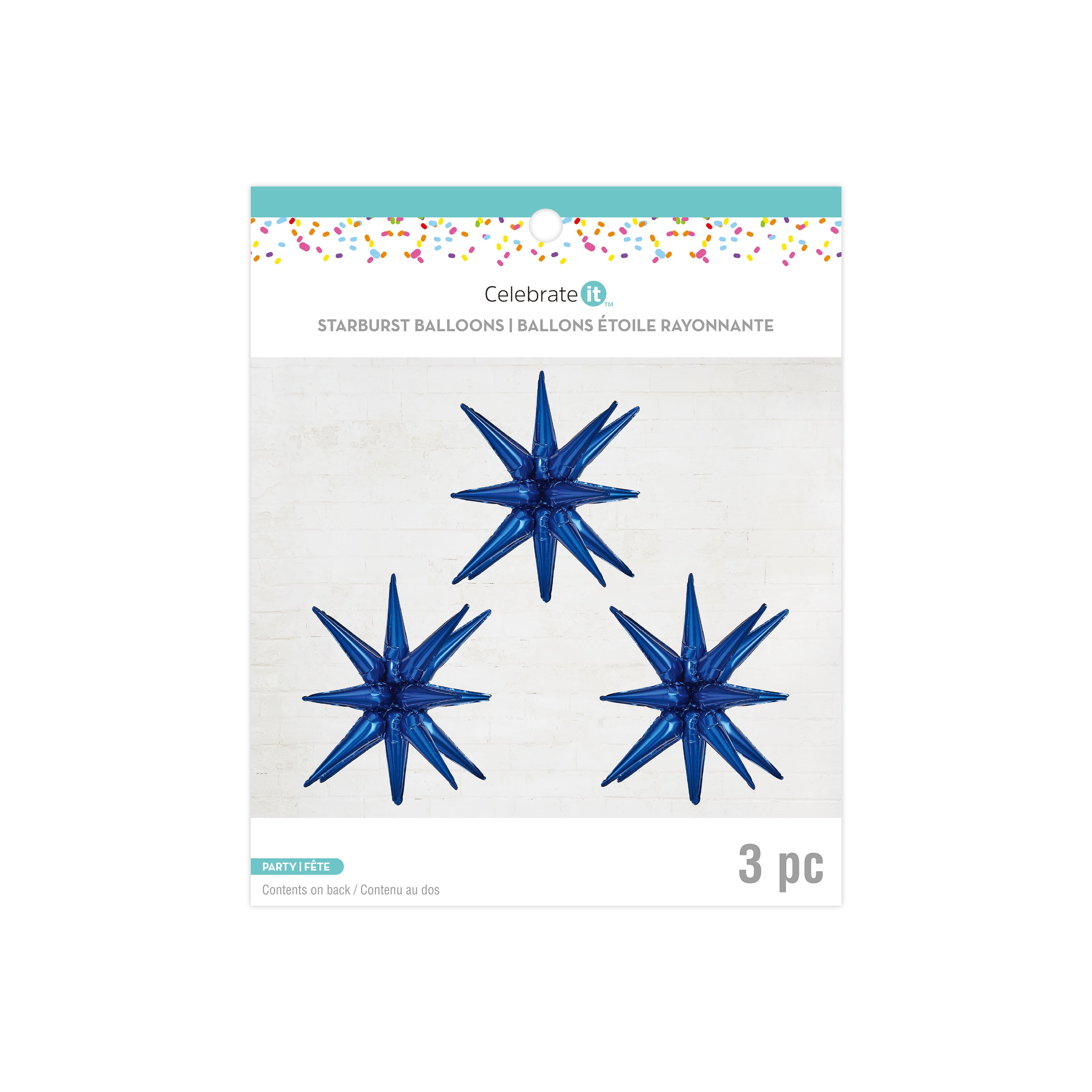 26&#x22; Starburst Foil Balloons, 3ct. by Celebrate It&#x2122;