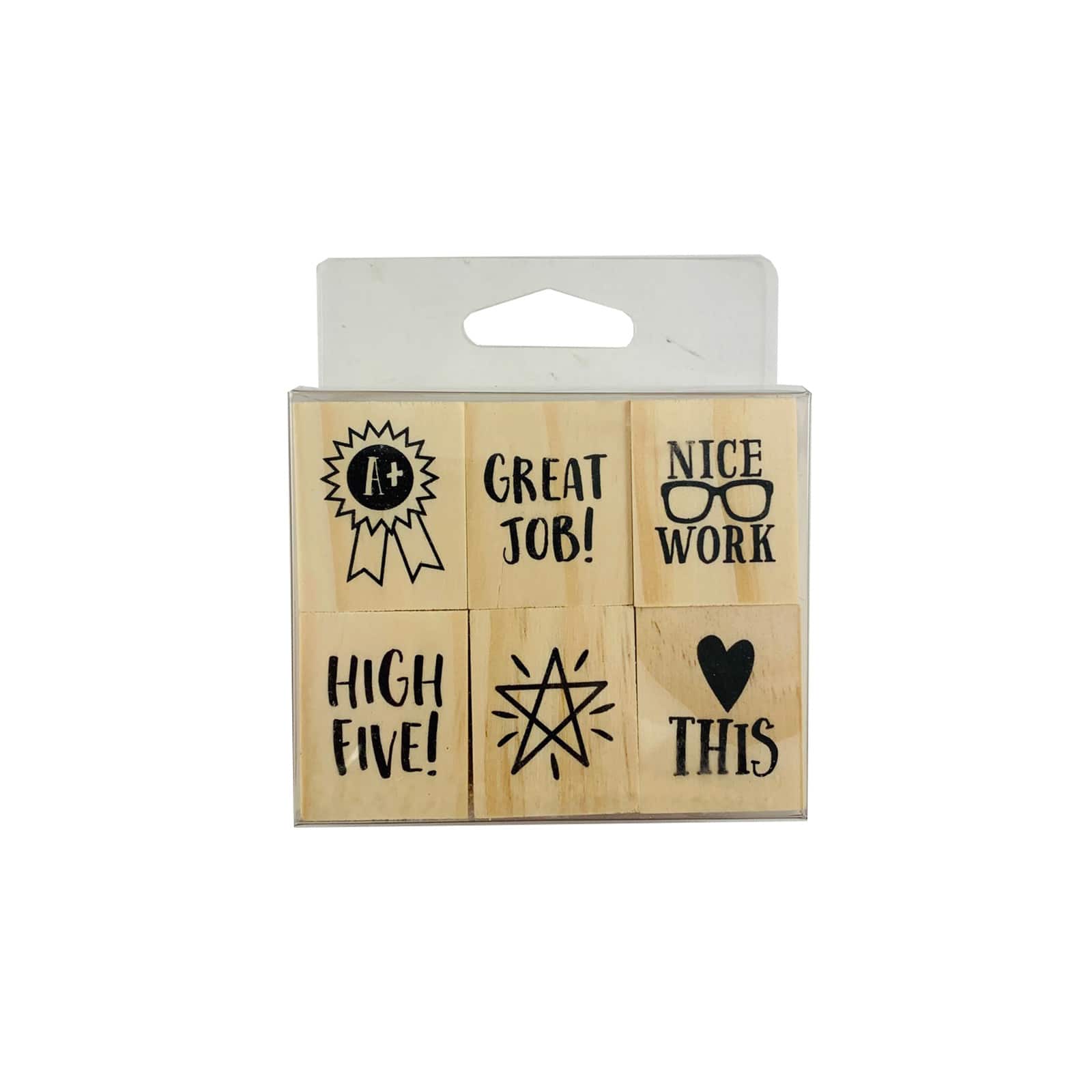 6 Pack: Nice Work Wood Stamp Set by Recollections™