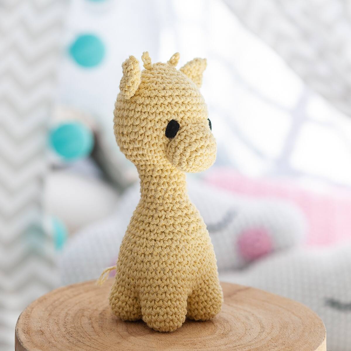 Hoooked DIY Ziggy the Yellow Giraffe Eco Barbante Crochet Kit