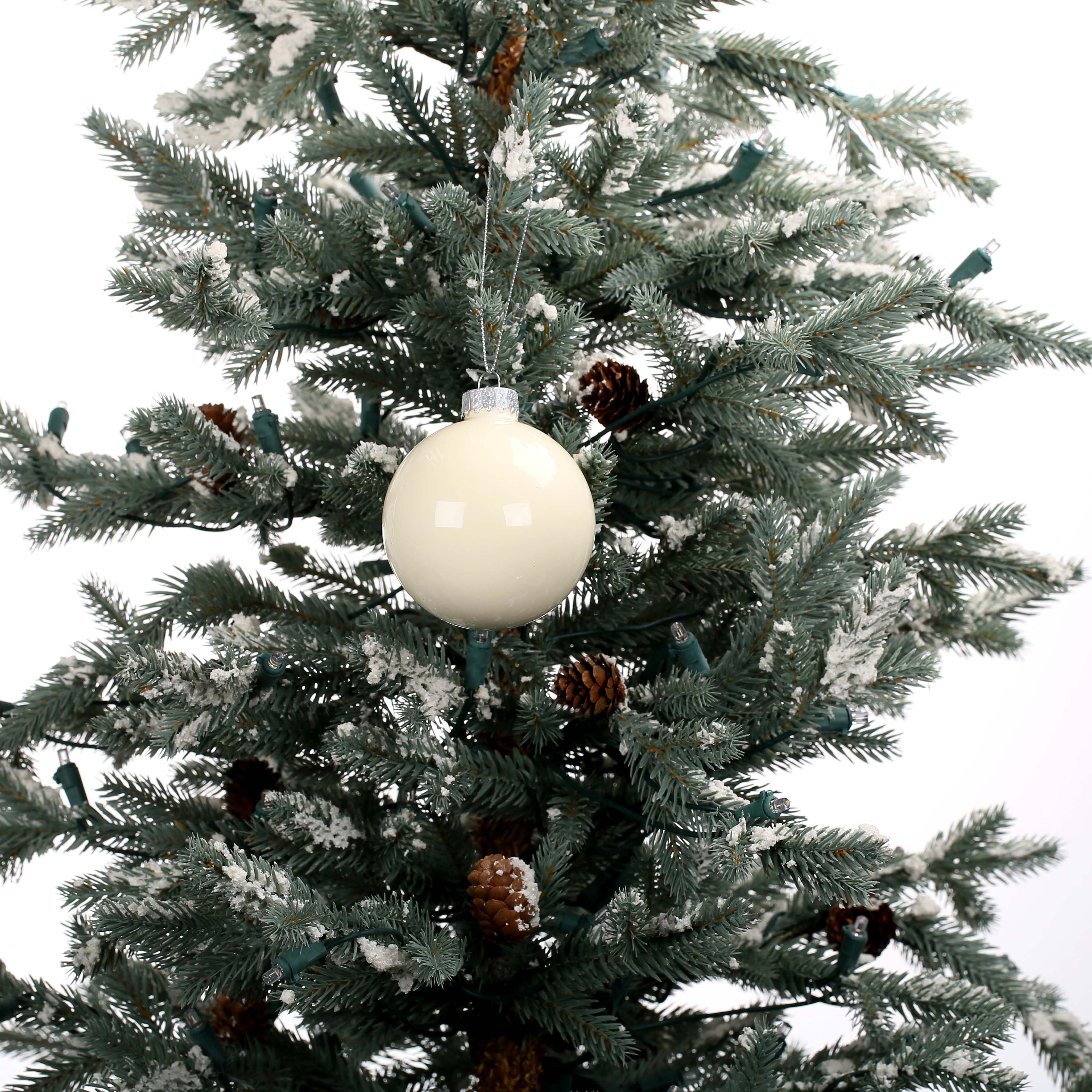 6 Pack 3&#x22; Shiny Glass Ball Ornaments by Ashland&#xAE;