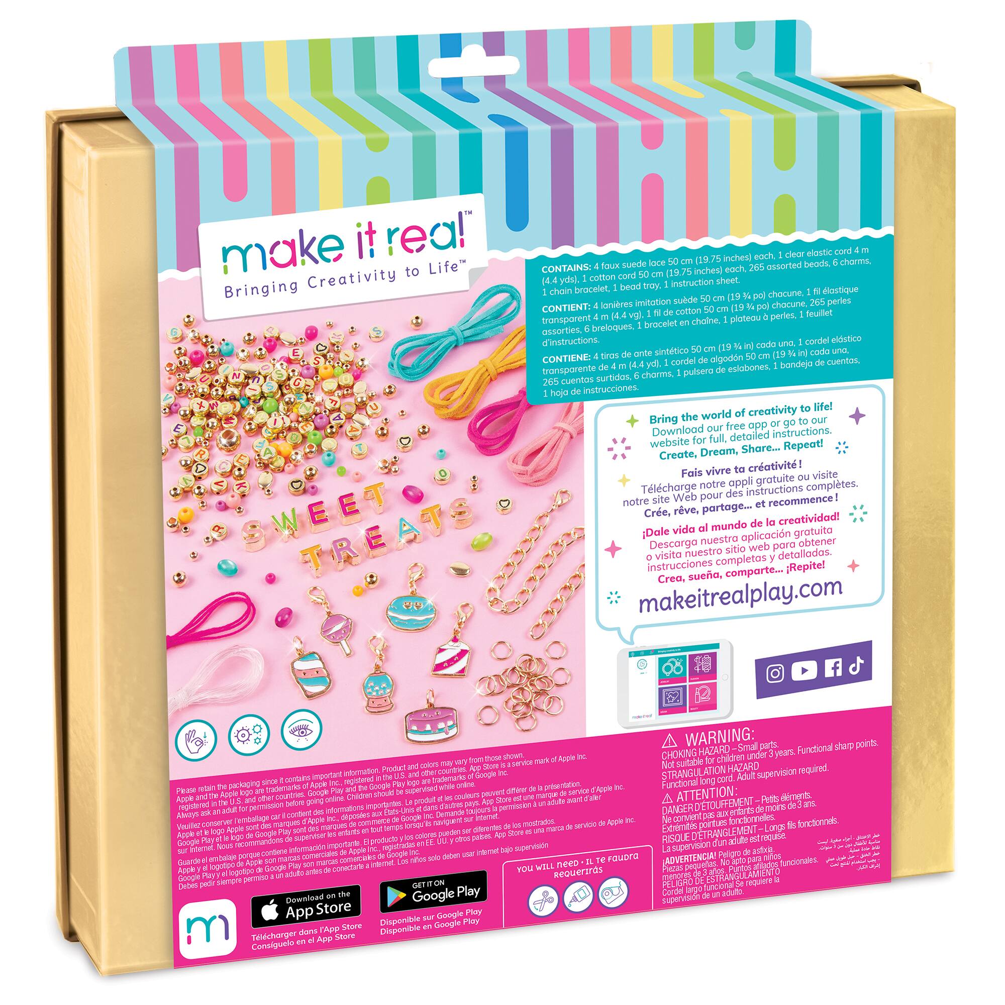 Make It Real Sweet Treats DIY Bracelet Activity Kit