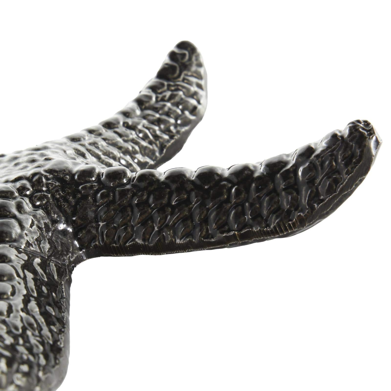 Black Aluminum Metal Starfish Bubble Textured Sculptures, 2ct.
