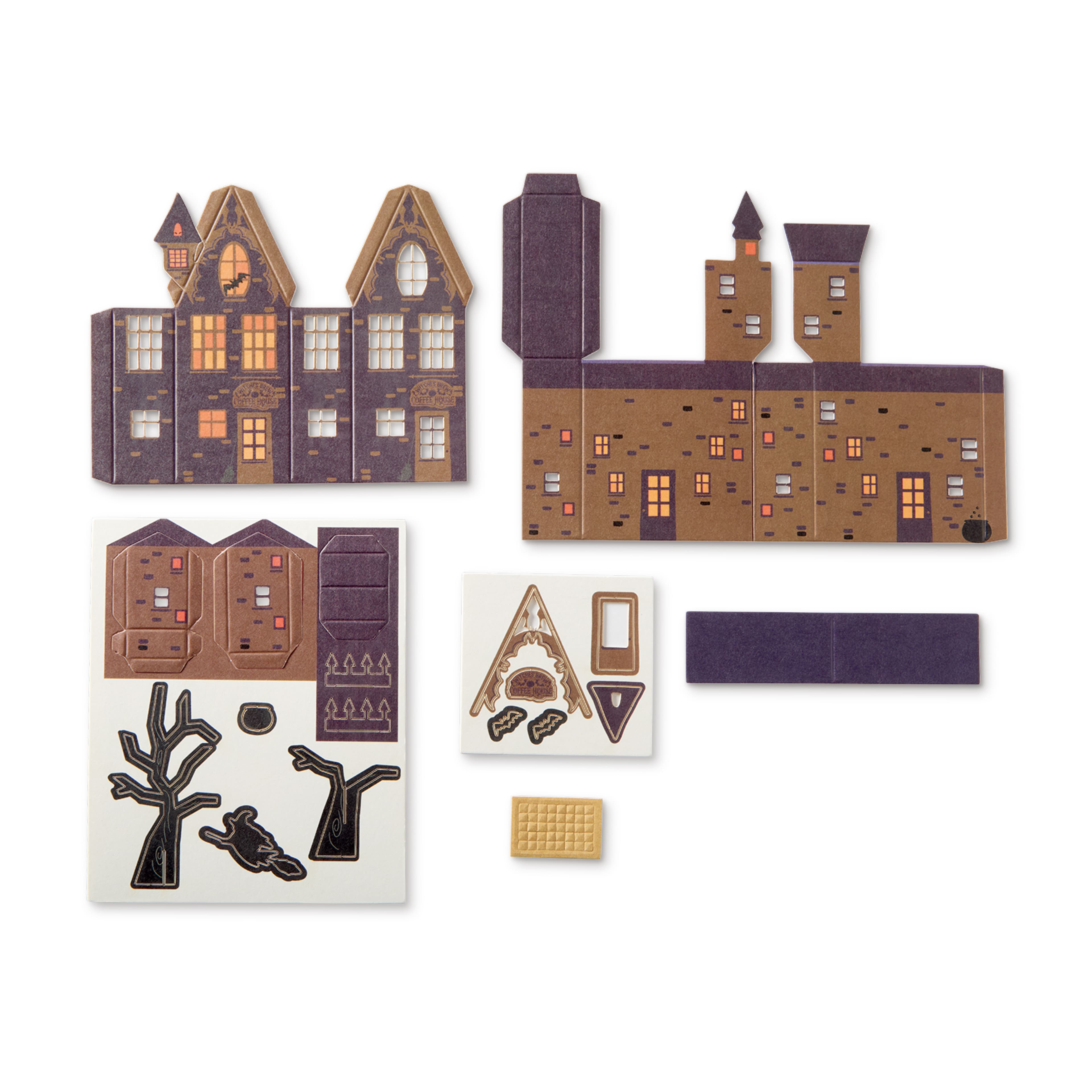Witches Brew Coffee House &#x26; Spooky Tree Paper Diorama Kit by Recollections&#x2122;