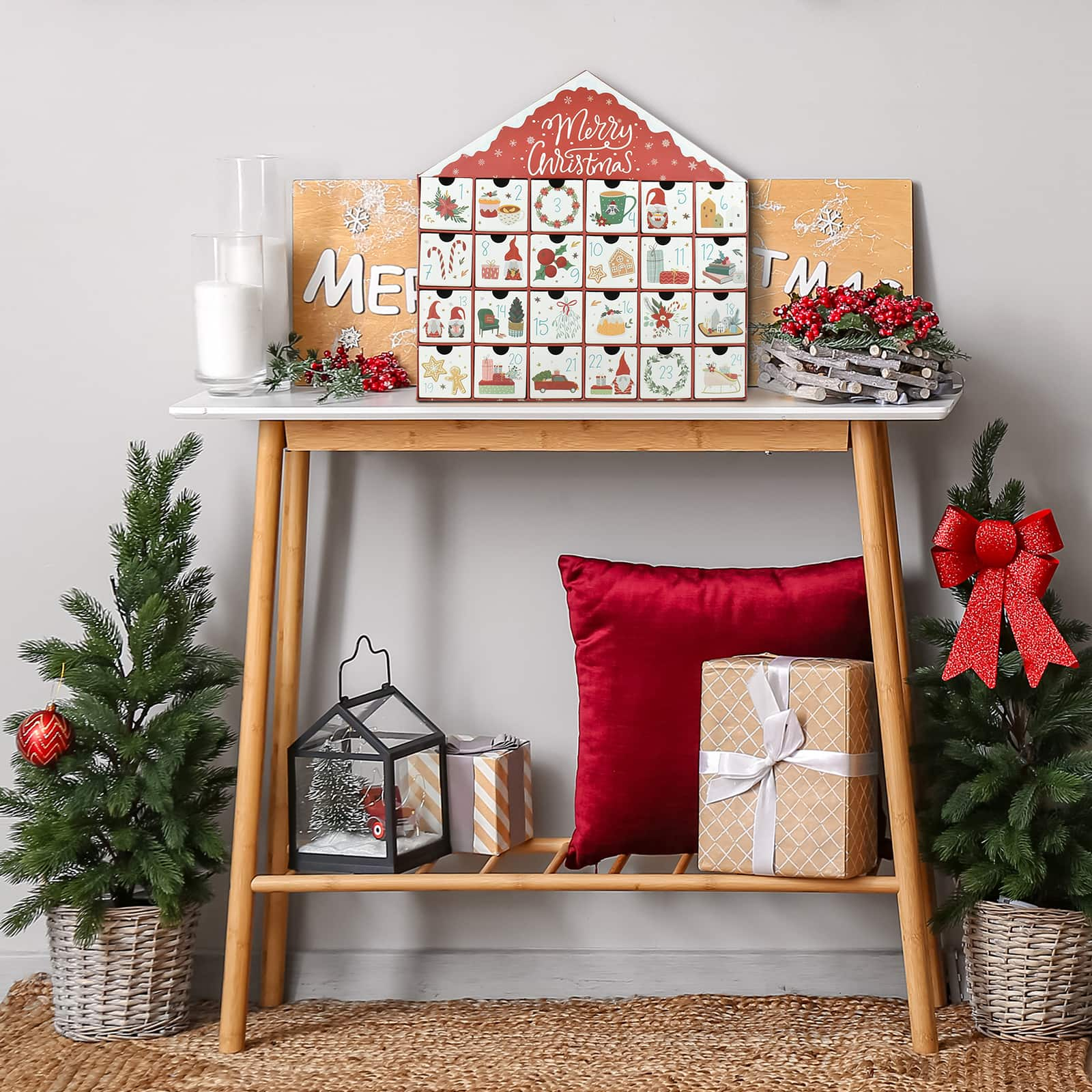 15.7&#x22; House-Shaped Advent Calendar by Ashland&#xAE;