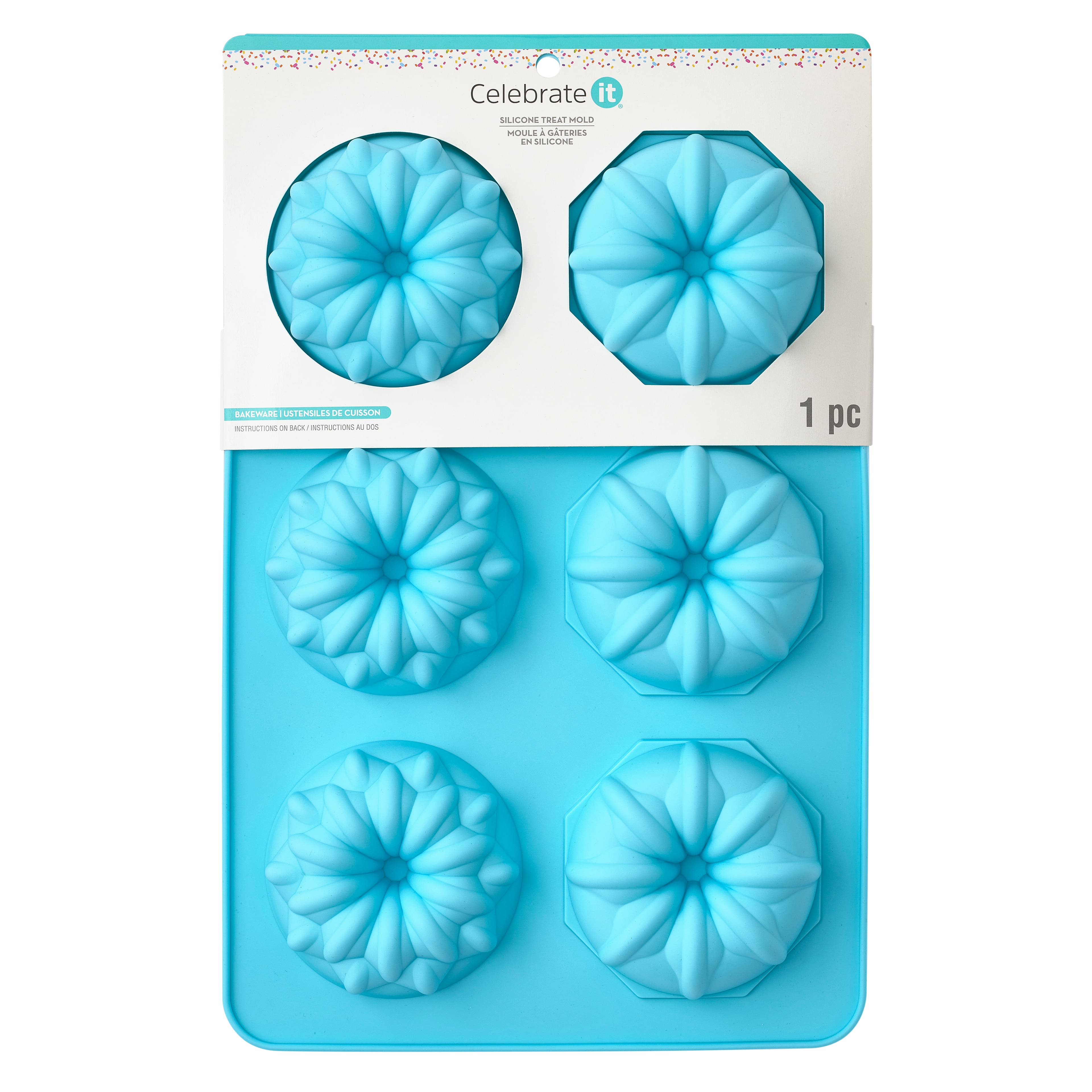 6 Pack: Fluted Silicone Treat Mold by Celebrate It&#x2122;