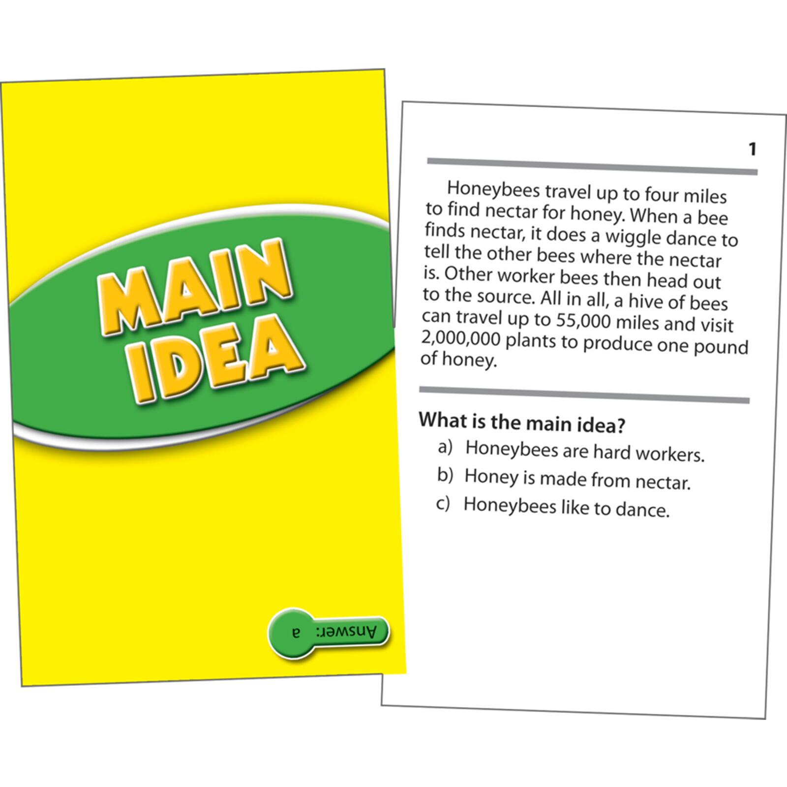 Edupress&#xAE; Main Idea Practice Cards, Levels 5.0-6.5