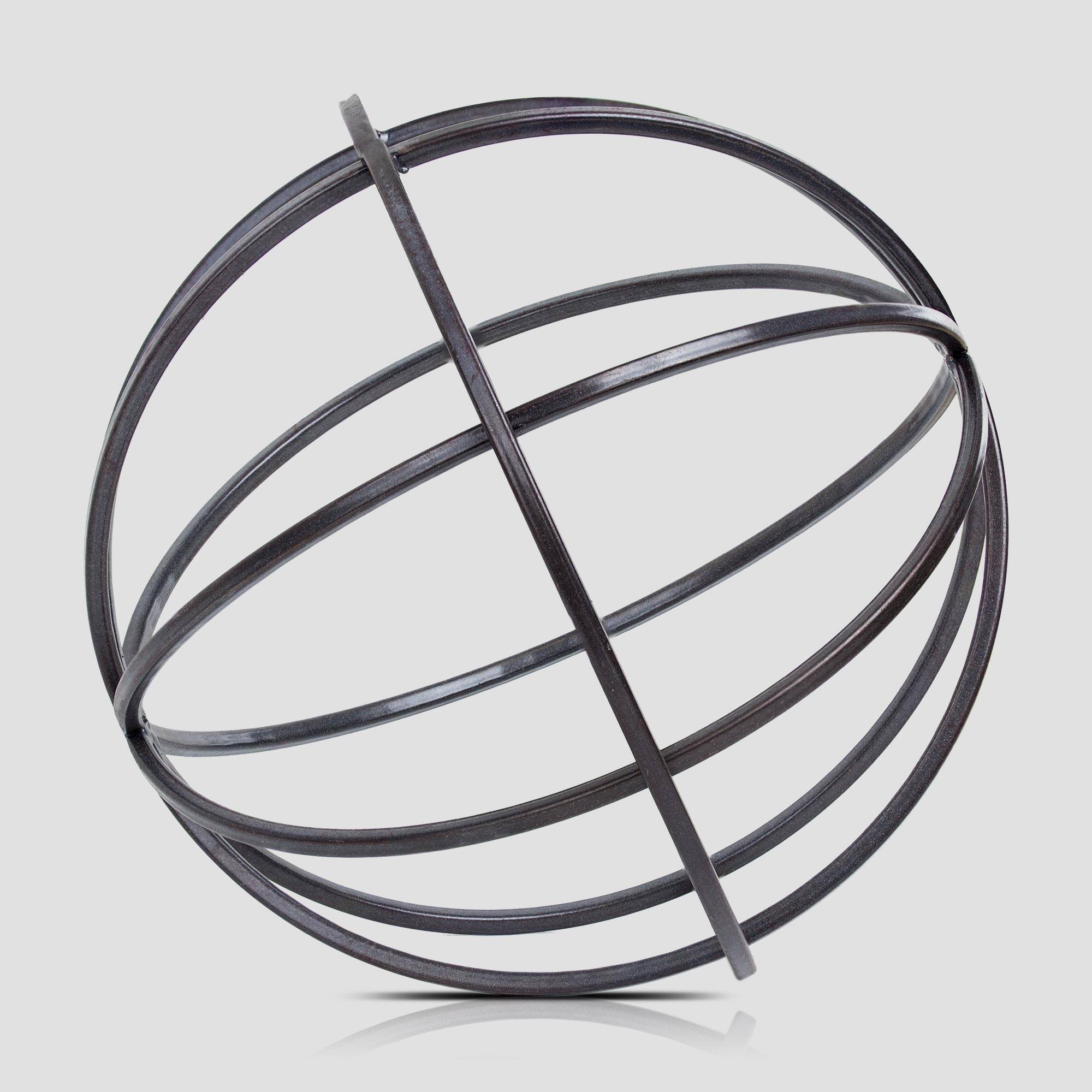 8&#x22; Metal Dyson Sphere Sculpture