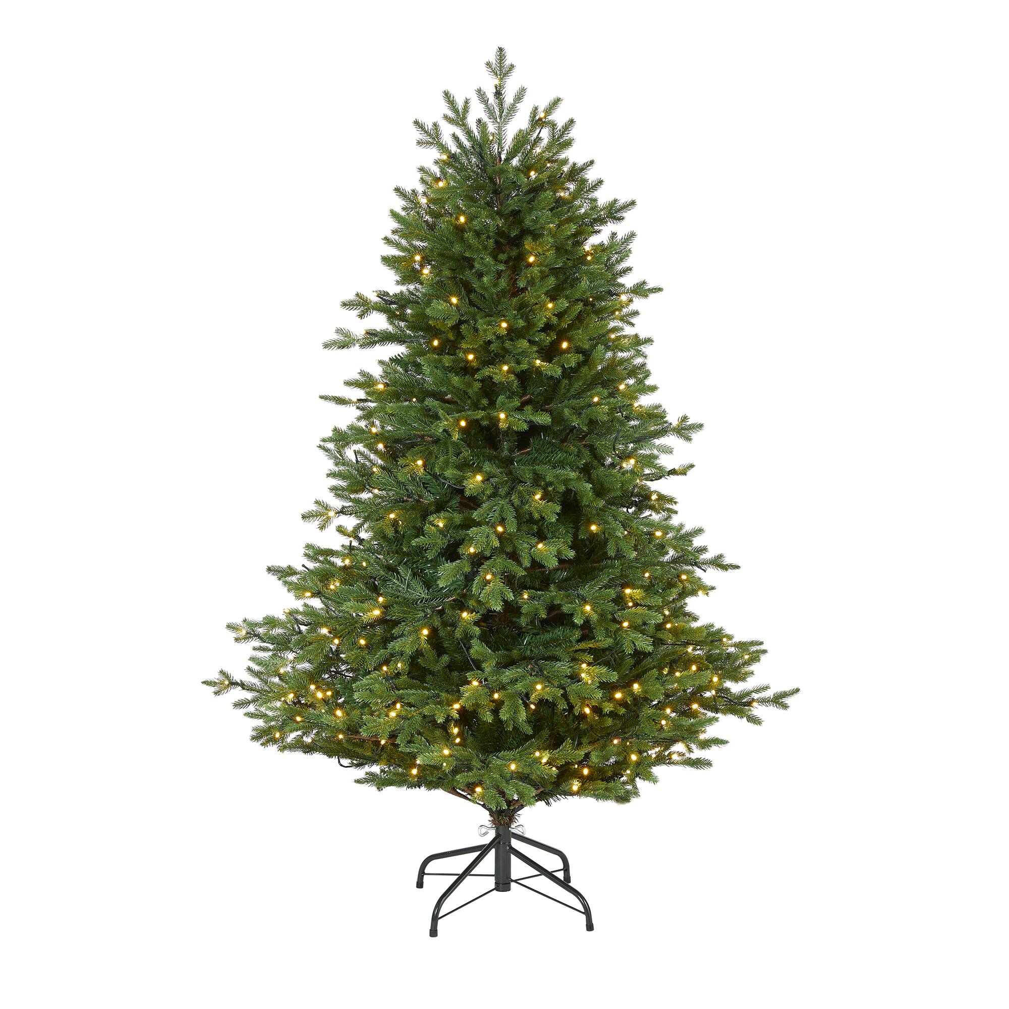 5ft. PreLit Wyoming Spruce Artificial Christmas Tree with Clear LED Lights Under 5ft