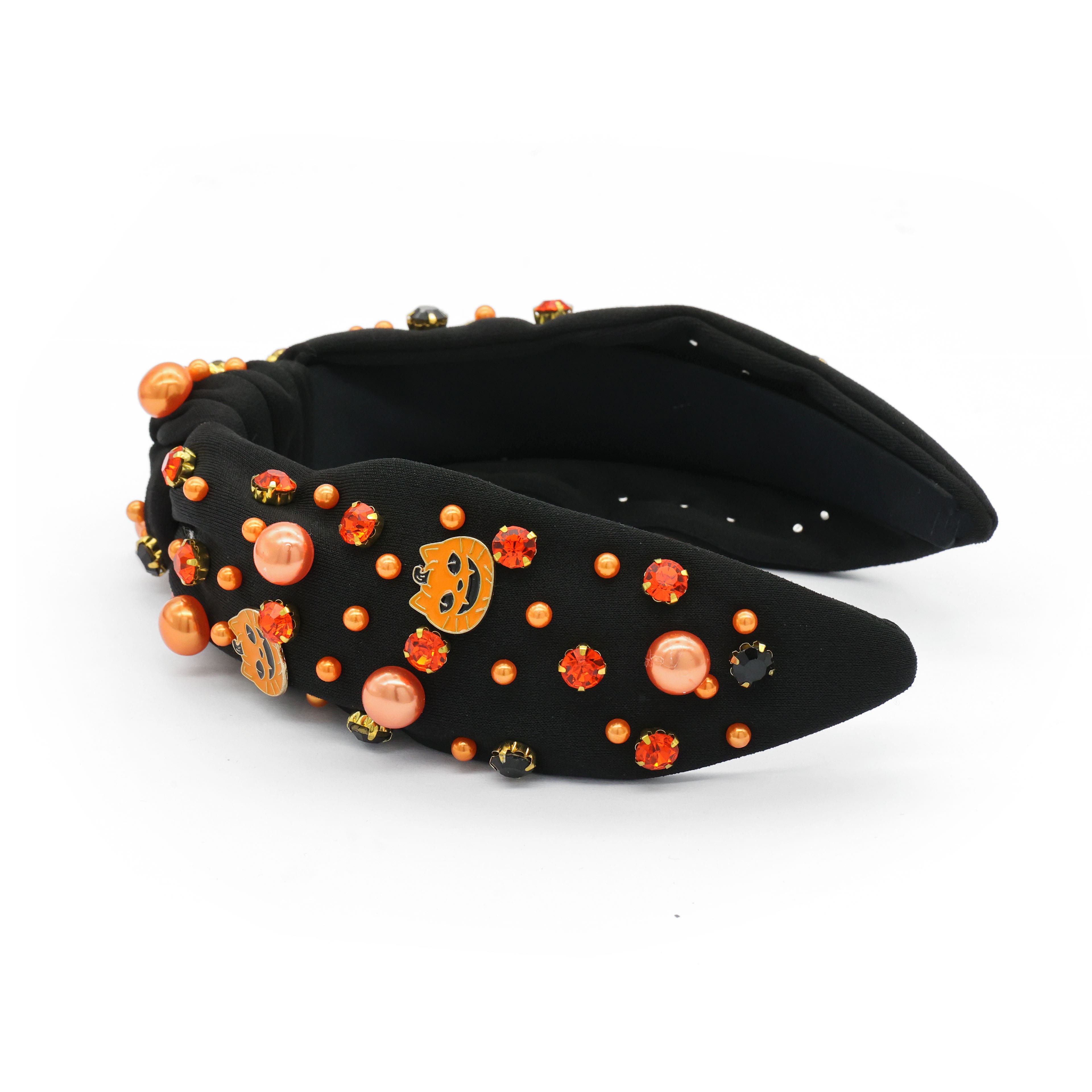 Orange &#x26; Black Jack-o&#x27;-Lantern Headband by Celebrate It&#x2122;