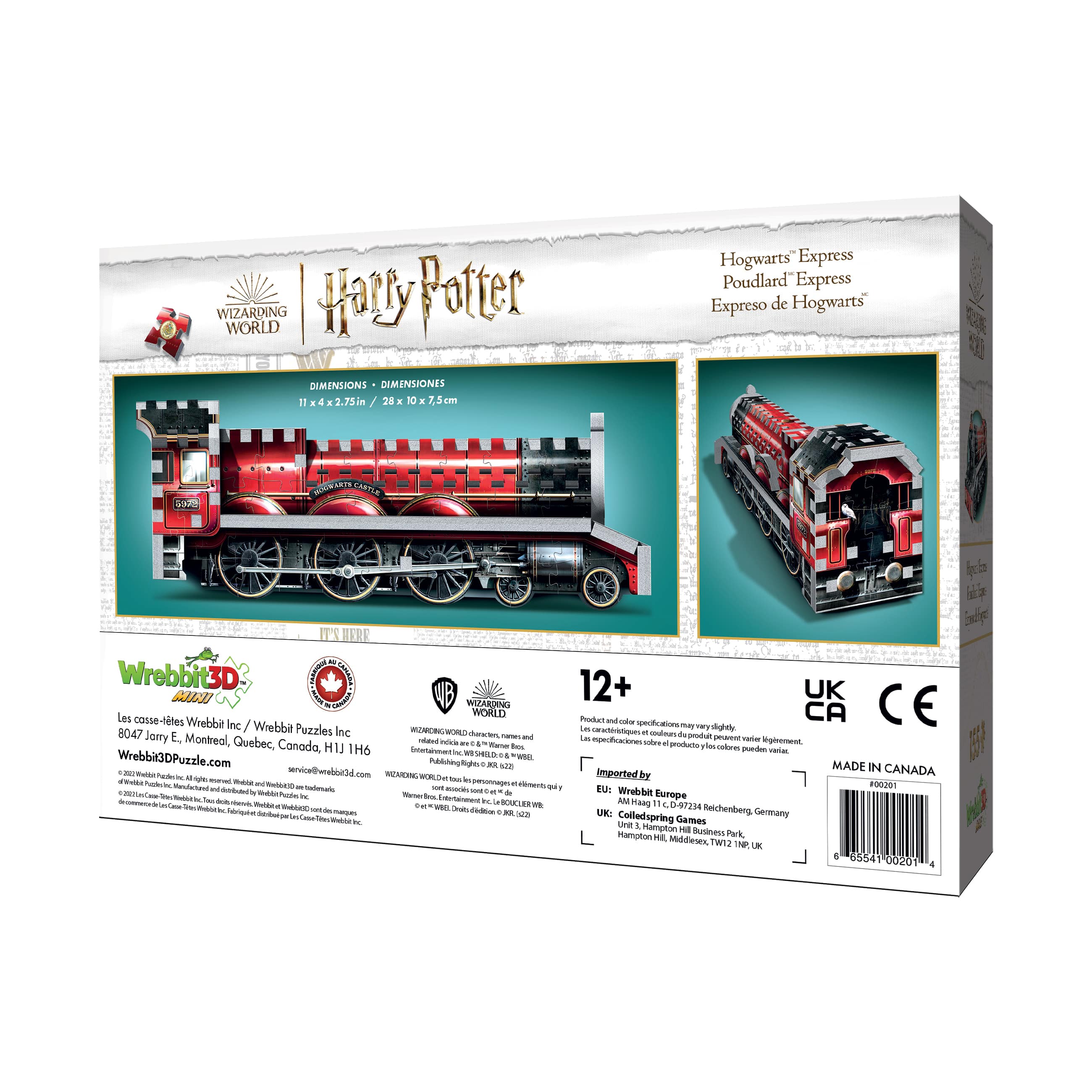 Harry Potter Collection - Hogwarts Express Mini 3D Puzzle: 155 Pcs