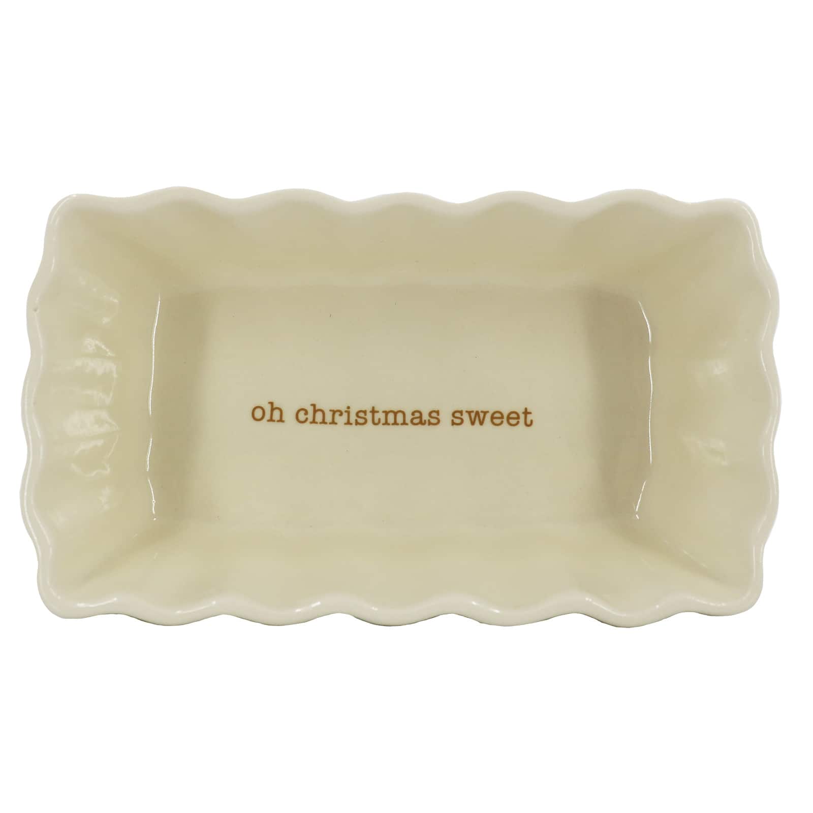 8&#x22; x 4.5&#x22; Gingerbread Tree Ceramic Baking Dish by Ashland&#xAE;