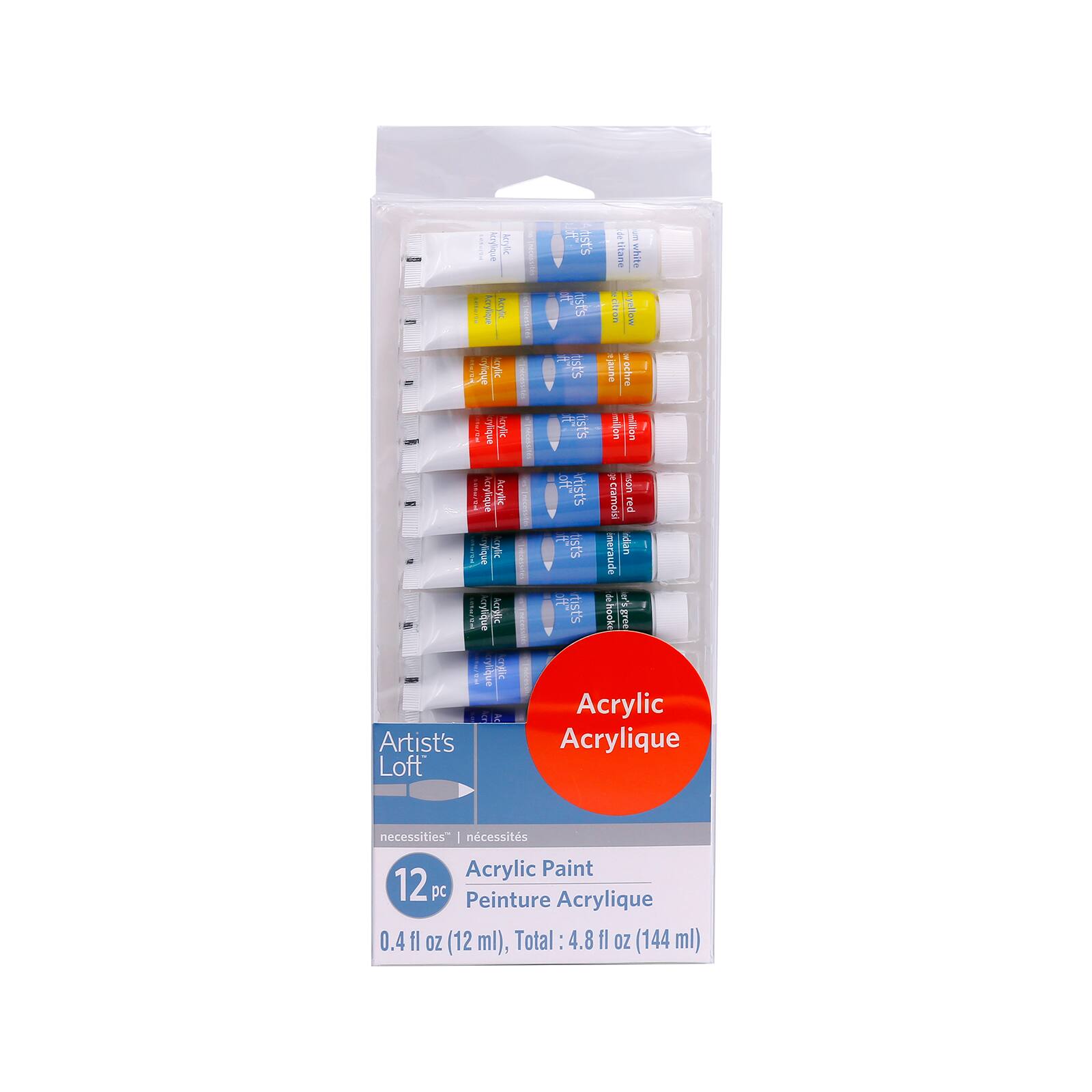 12 Pack: Acrylic Paint Set by Artist&#x27;s Loft&#x2122; Fundamentals&#x2122;